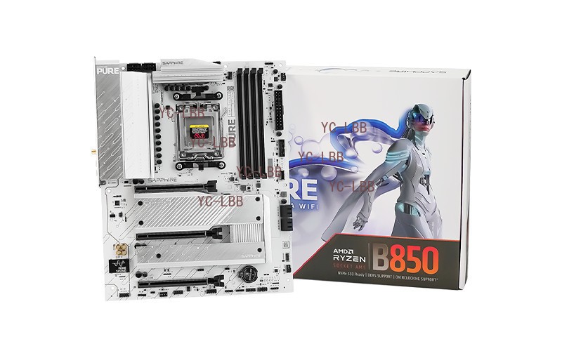 Sapphire PURE B850A WIFI AM5 DDR5 Motherboard
