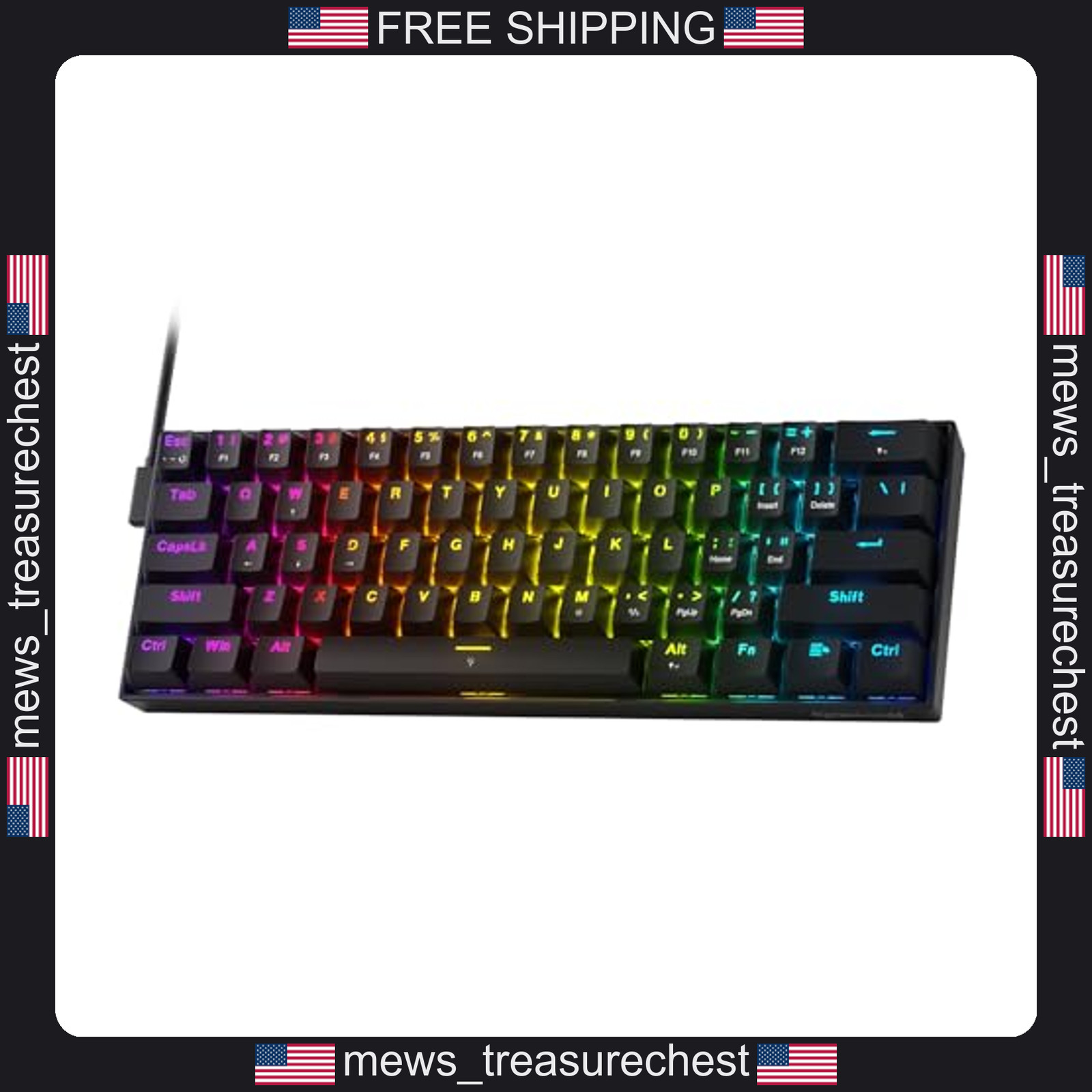 Redragon K617 HE Wired Gaming Keyboard with Magnetic Hall-Effect Switches