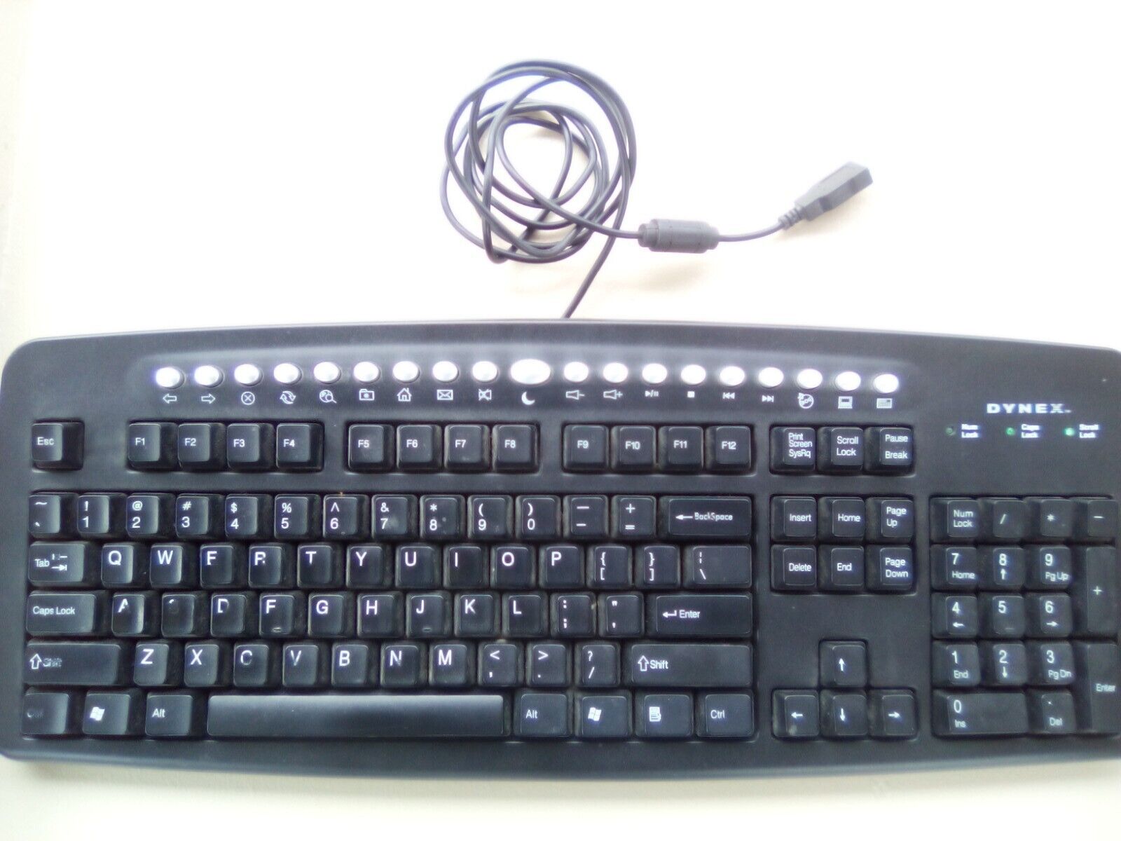 Dynex Internet Keyboard Model # dx-mkb101 Pre-Owned Used