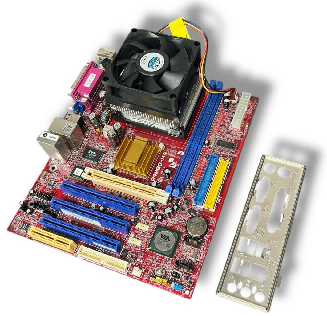 Biostar P4M80-M4 Motherboard / Pentium 4 - w/ IO SHIELD + HEATSINK + FAN + CPU