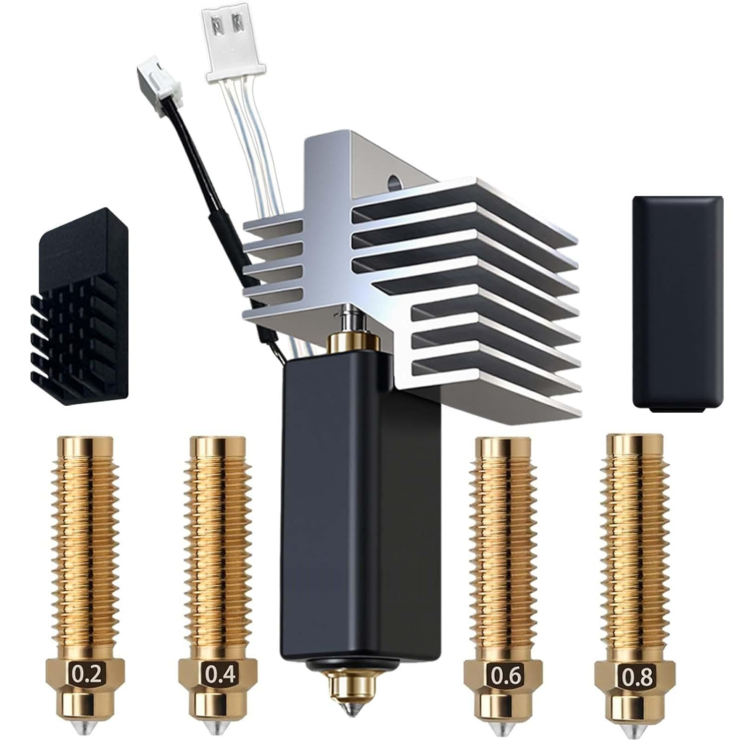 For Elegoo Centauri Carbon/Cc Hotend,Pre-Instlled 0.4Mm Hardened Steel Brass