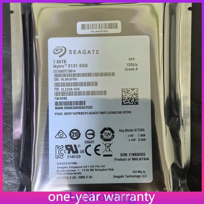 NEW Seagate Nytro 3131 2.57.68TB " SAS 12G XS7680TE70014 SSD Solid State Drive
