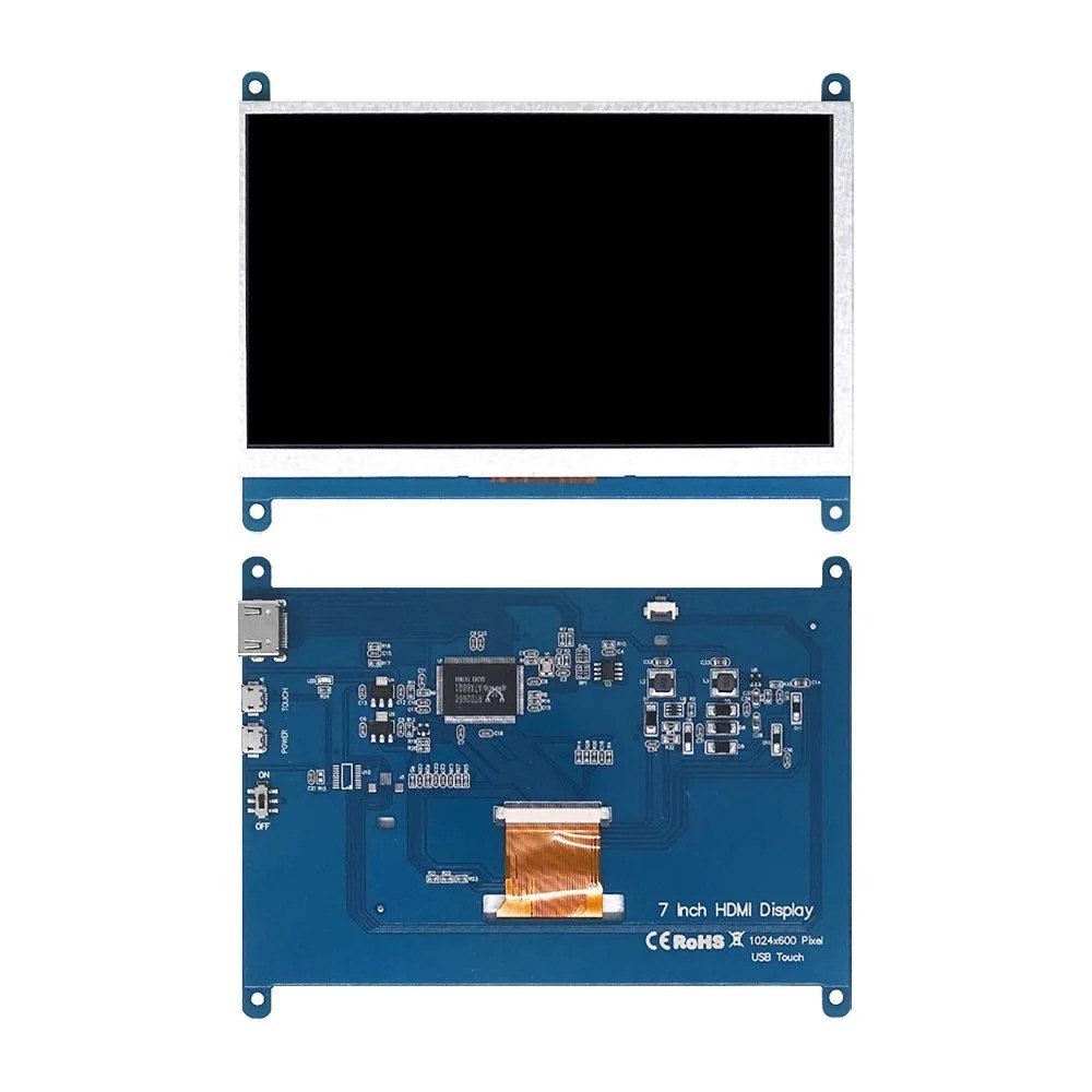 7 Inch Raspberry Pi IPS Touchscreen Monitor 1024x600 HDMI Display