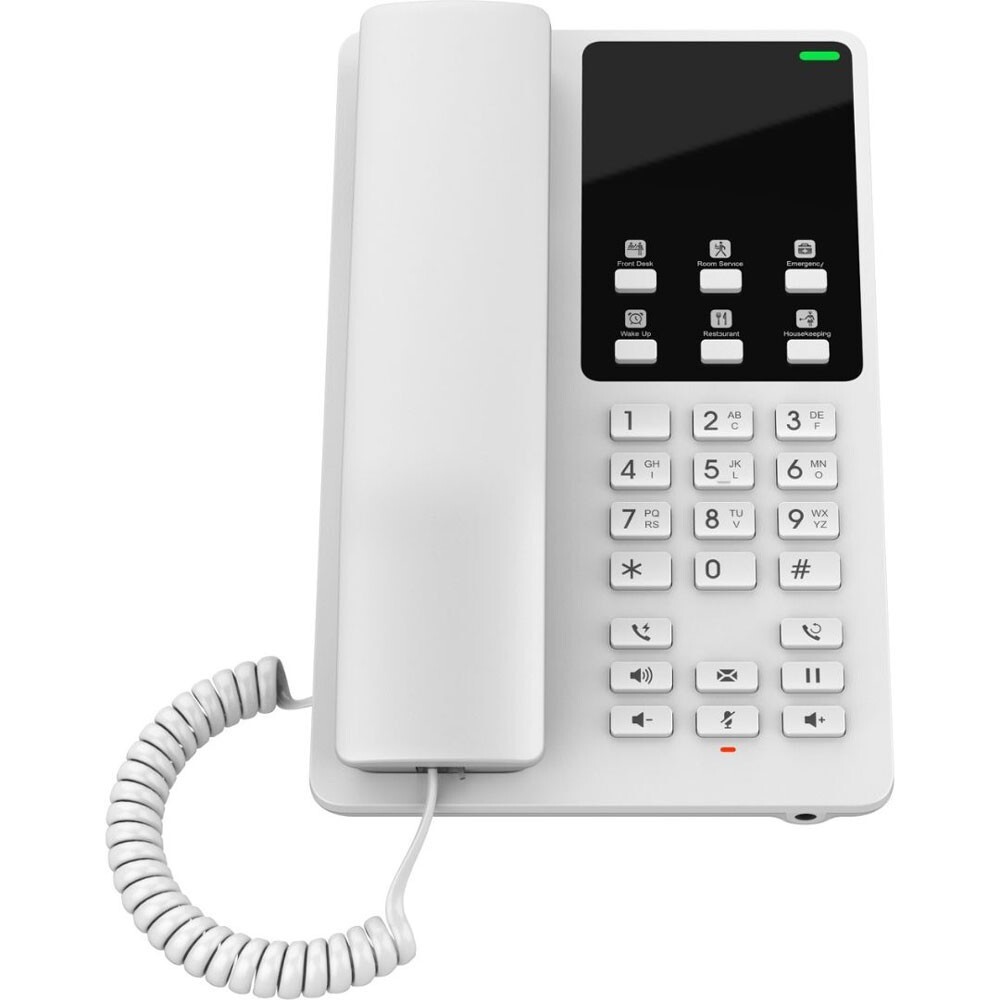 Grandstream GHP620W Desktop Hotel Phone w/built-in WiFi - WHITE