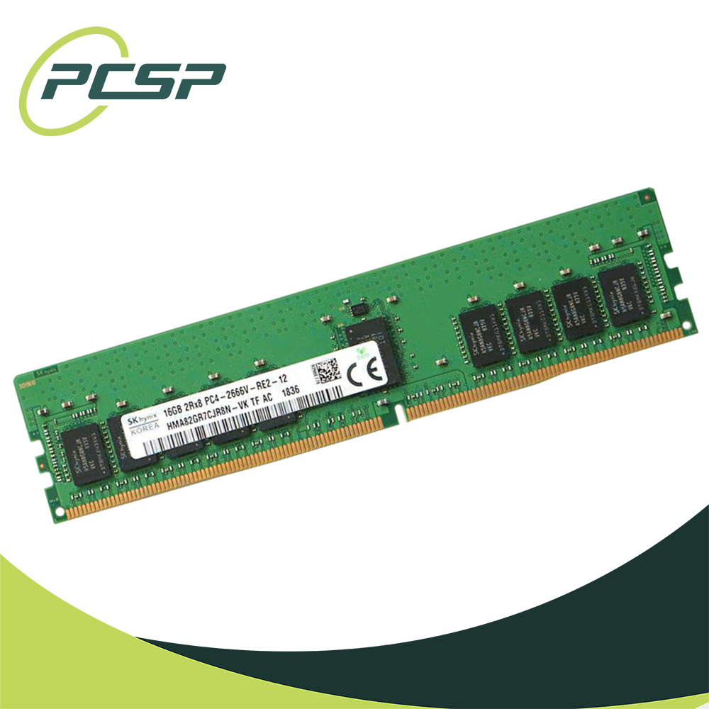 Hynix 16GB PC4-2666V-R 2Rx8 DDR4 ECC REG RDIMM Server Memory HMA82GR7CJR8N-VK