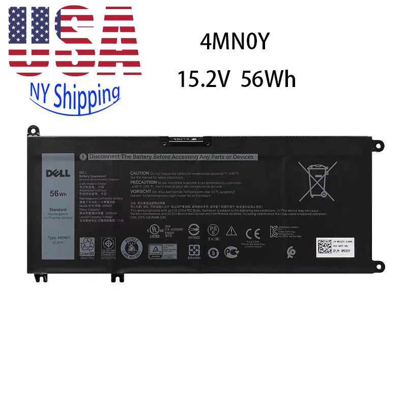 Genuine 4WN0Y Battery 56Wh 15.2V For Dell Inspiron 13-7353 7577 7778 7779 M245Y