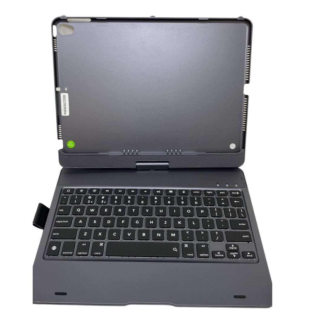 Typecase Flexbook 6 in 1 Keyboard Case LED Backlight for iPad 7 8 Gen Air 3 Gray