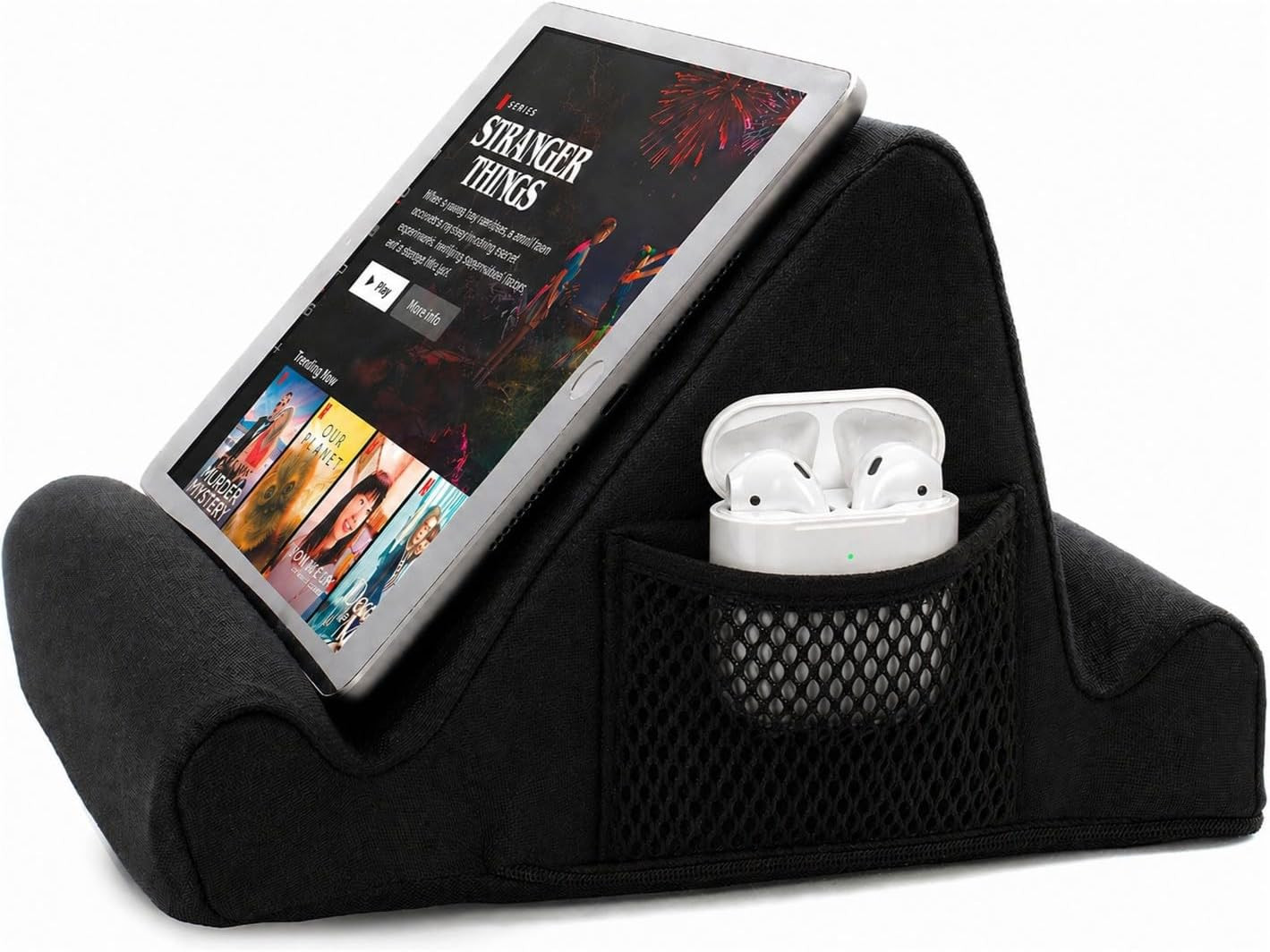 Brookstone Tablet Lap Cushion - Tablet and Phone Holder for Bed, Flights