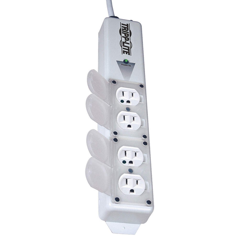 TRIPP LITE PS-415-HGULTRA Outlet Strip,4 Outlet,15A,13-3/4" L,Wht 2GZR4