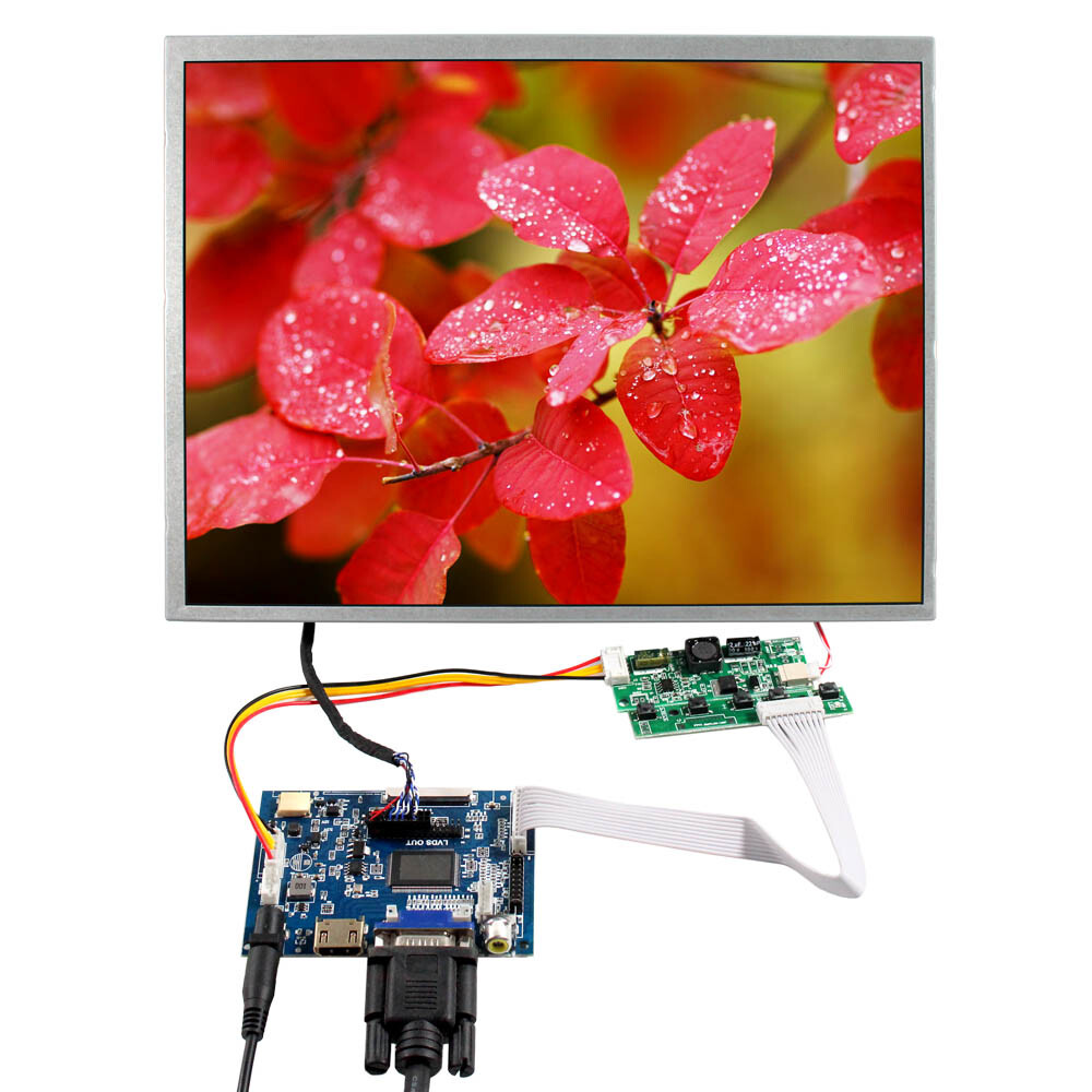 H/D VGA AV LCD Controller Board 12.1in 800X600 TN 450nit LED Backlight LCD