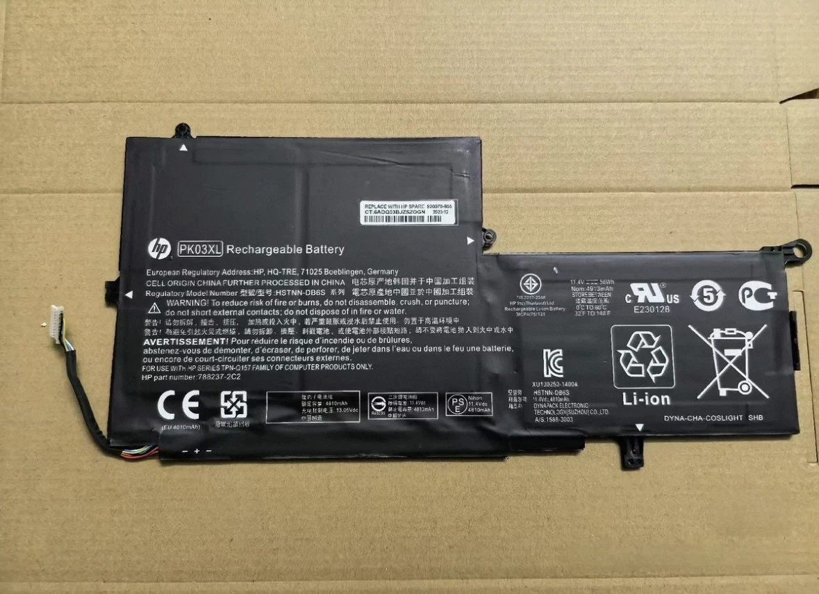 New OEM 56Wh PK03XL Battery For HP 789116-005 4810A SPECTRE 13-4000 13-4003DX