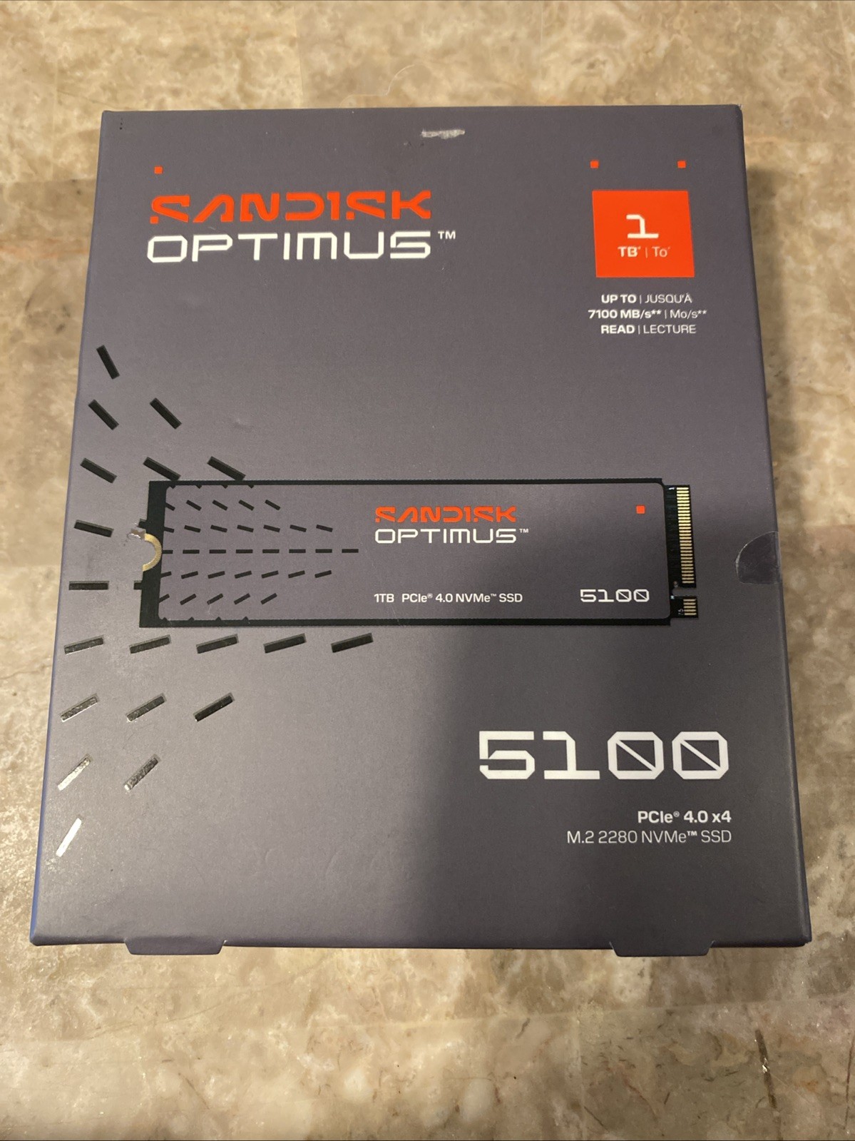 SDSP51100TAN SanDisk Optimus  5100 1TB M.2 2280 NVMe PCIe 4.0x4 Internal SSD
