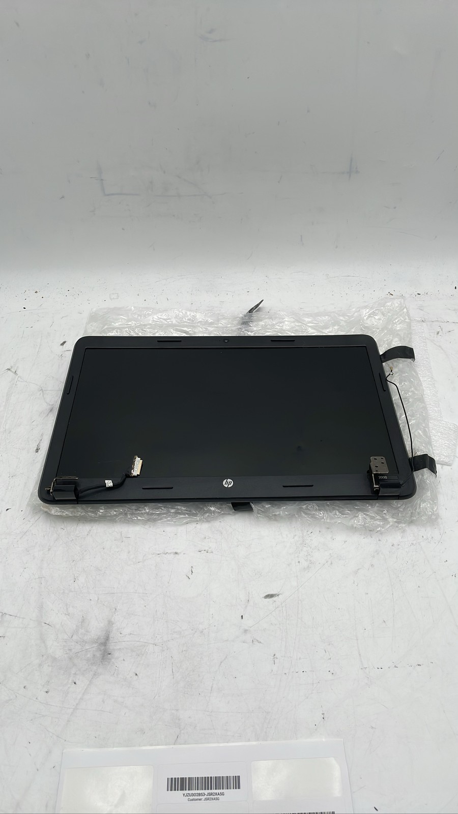 HP 2000-2b19WM Screen Lid Housing with LCD Panel Hinges & Video Cable