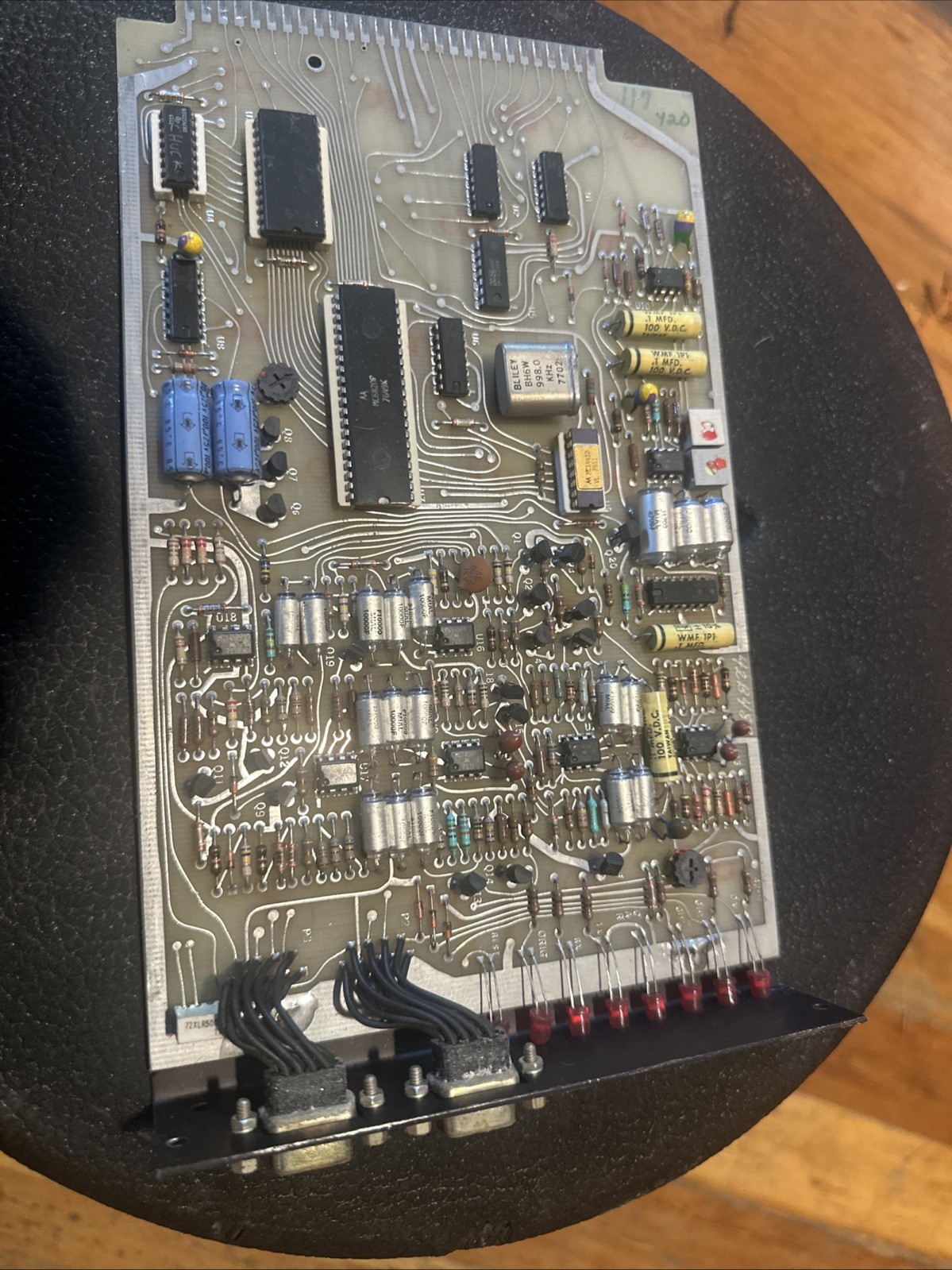 Vintage 1977 Telecommunications Modem Board Motorola MC6850P ACIA Retro PCB Part