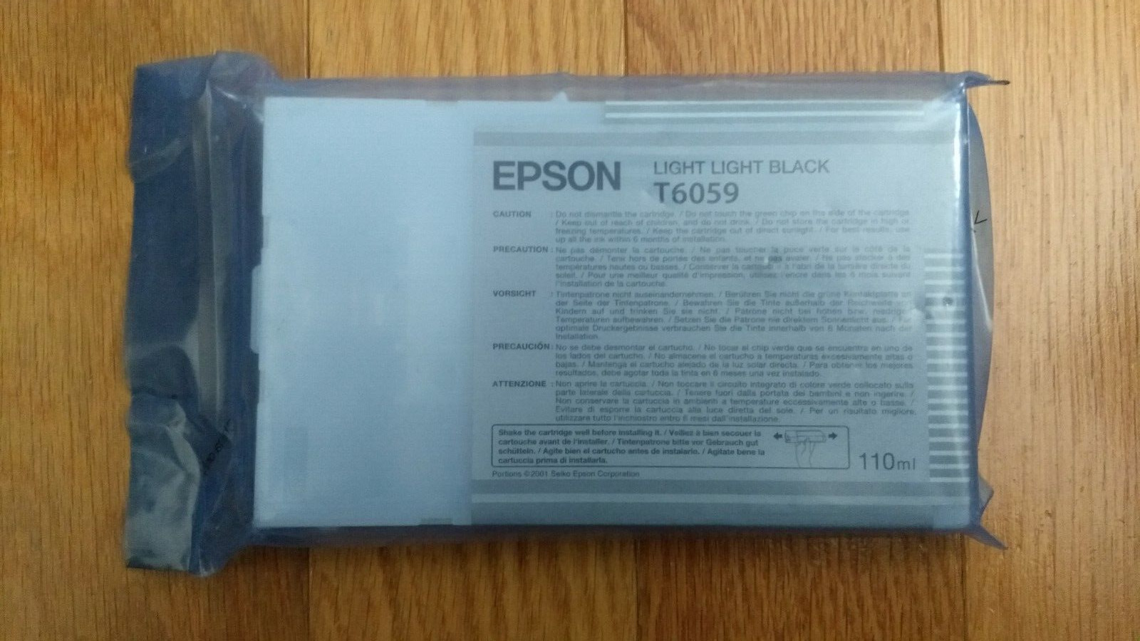 2017 GENUINE EPSON T6059 LIGHT LIGHT BLACK K3 INK STYLUS PRO 4800 4880 SEALED