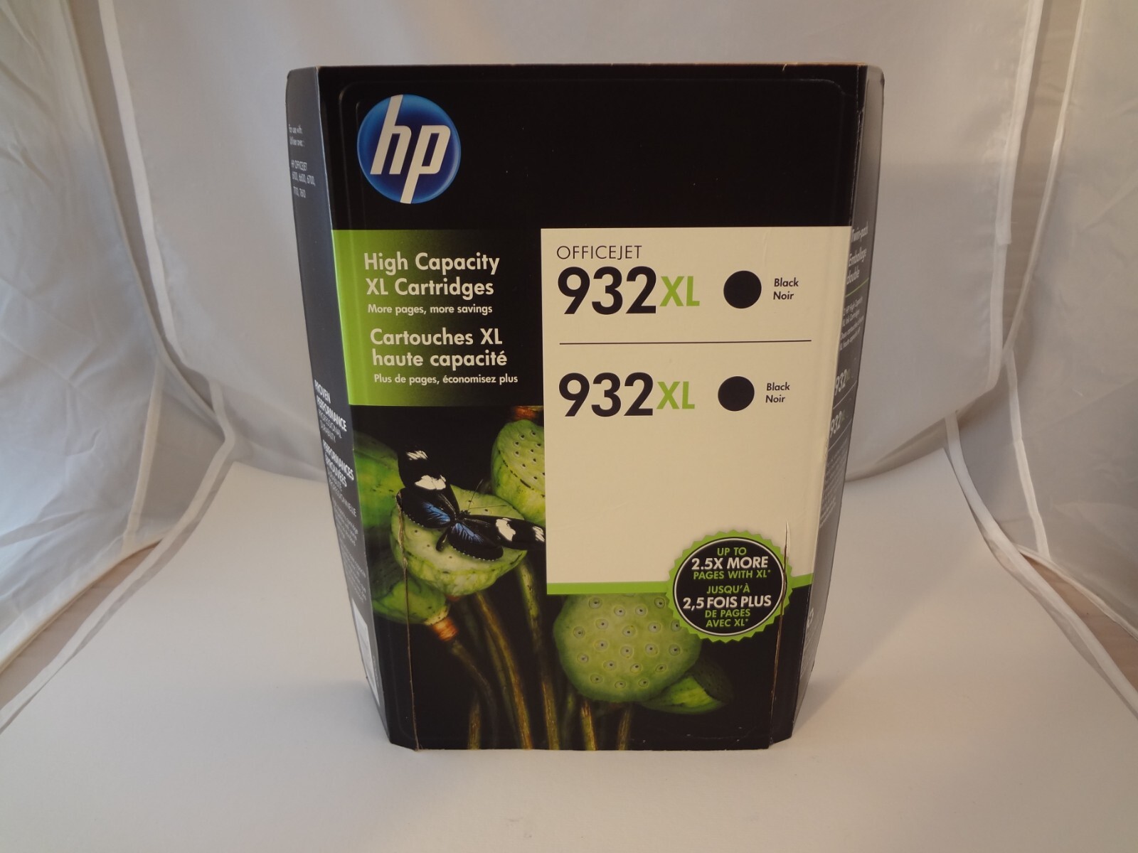 HP 932XL Black Printer Ink Cartridges Twin Pack 1-Pack 3/2017 New