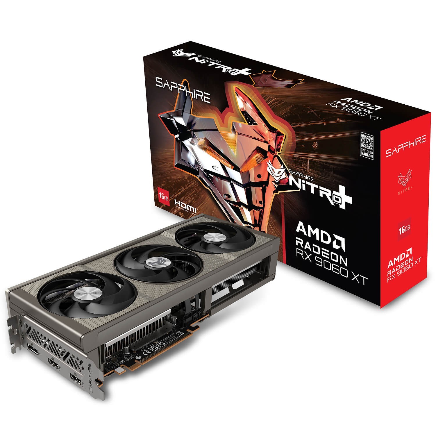 Video Cards Sapphire NITRO+ RX 9060 XT GAMING OC 16GB GDDR6 128 bit 11350-01-20G