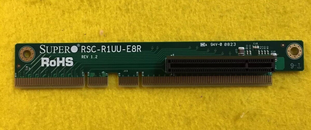 Riser Card Supermicro Server RSC-R1UU-E8R REV 1.2