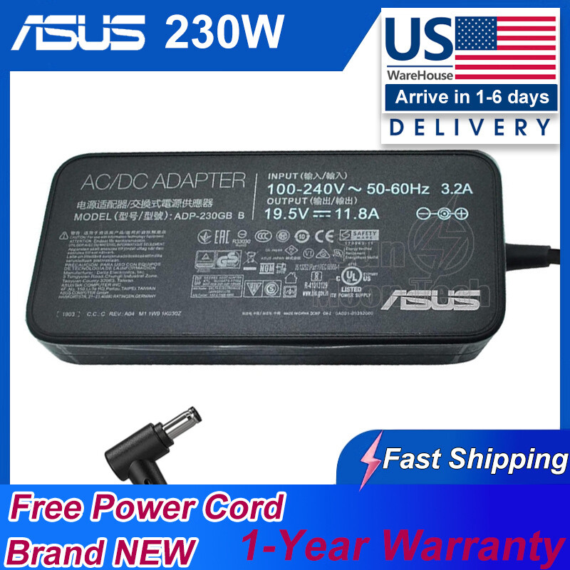 Genuine ASUS G531GW-AL023T G531GW-AZ014T ROG 230W Charger ADP-230GB B AC Adapter