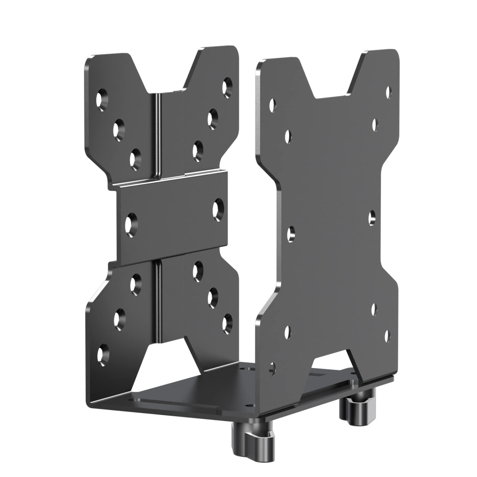 ZJJ002 Black Adjustable Thin Client Mini PC CPU VESA Bracket Under Desk Mount