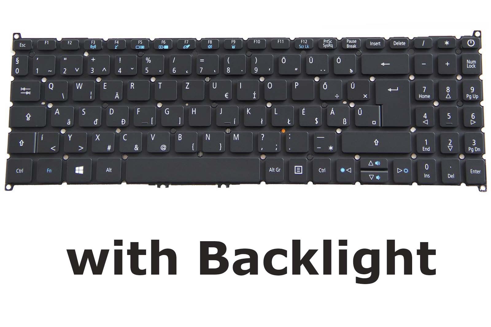 New/Oirg Hungarian Keyboard for Acer Aspire 3 A315-55 A315-55G Magyar Backlit