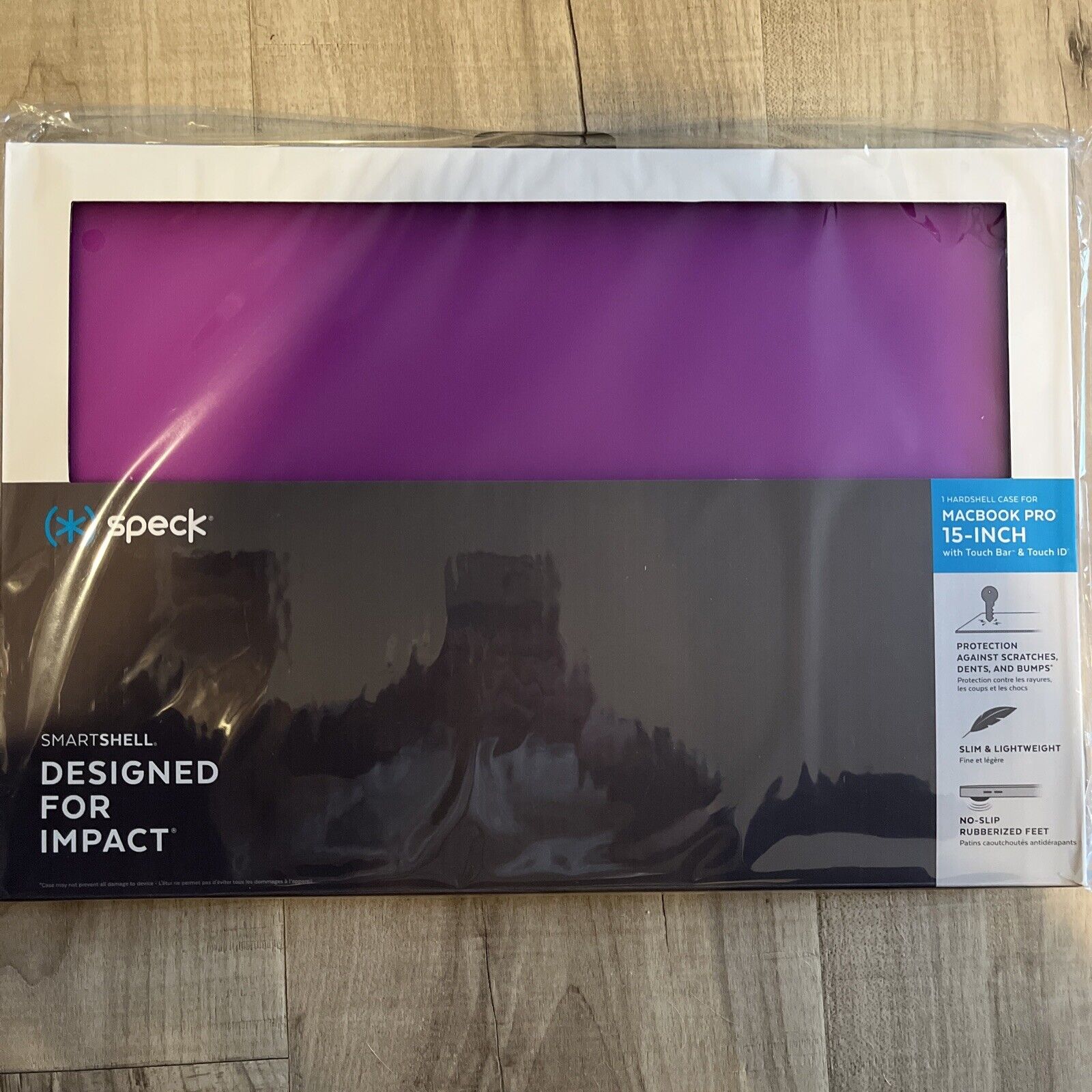 NEW Speck Smartshell Case for Macbook Pro 15 Inch w/ Touch Bar & Touch ID Purple