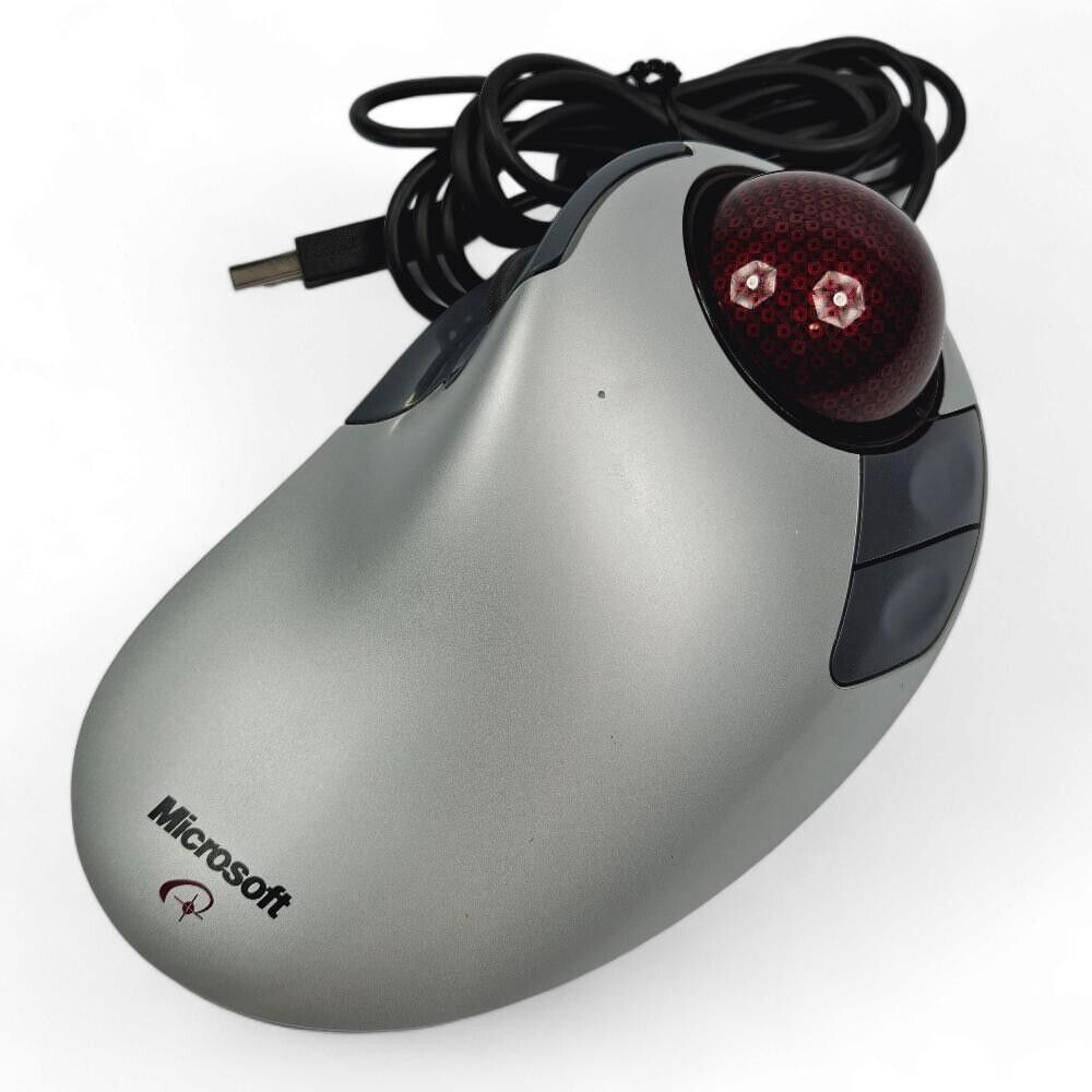 Microsoft Trackball Explorer 1.0 Mouse PS2/USB Compatible X08-70390 Tested