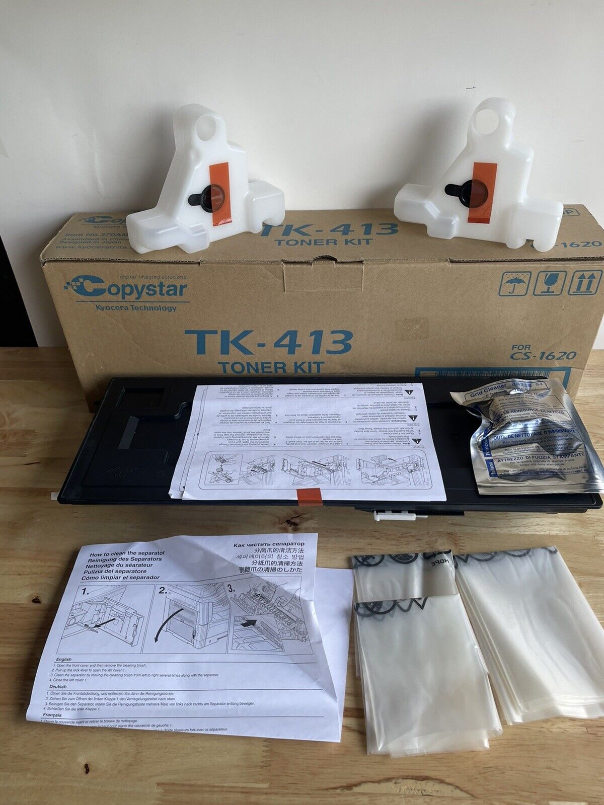 Kyocera Copystar TK-413 TK413 Black Toner Kit 37034006 CS-1620 New Sealed