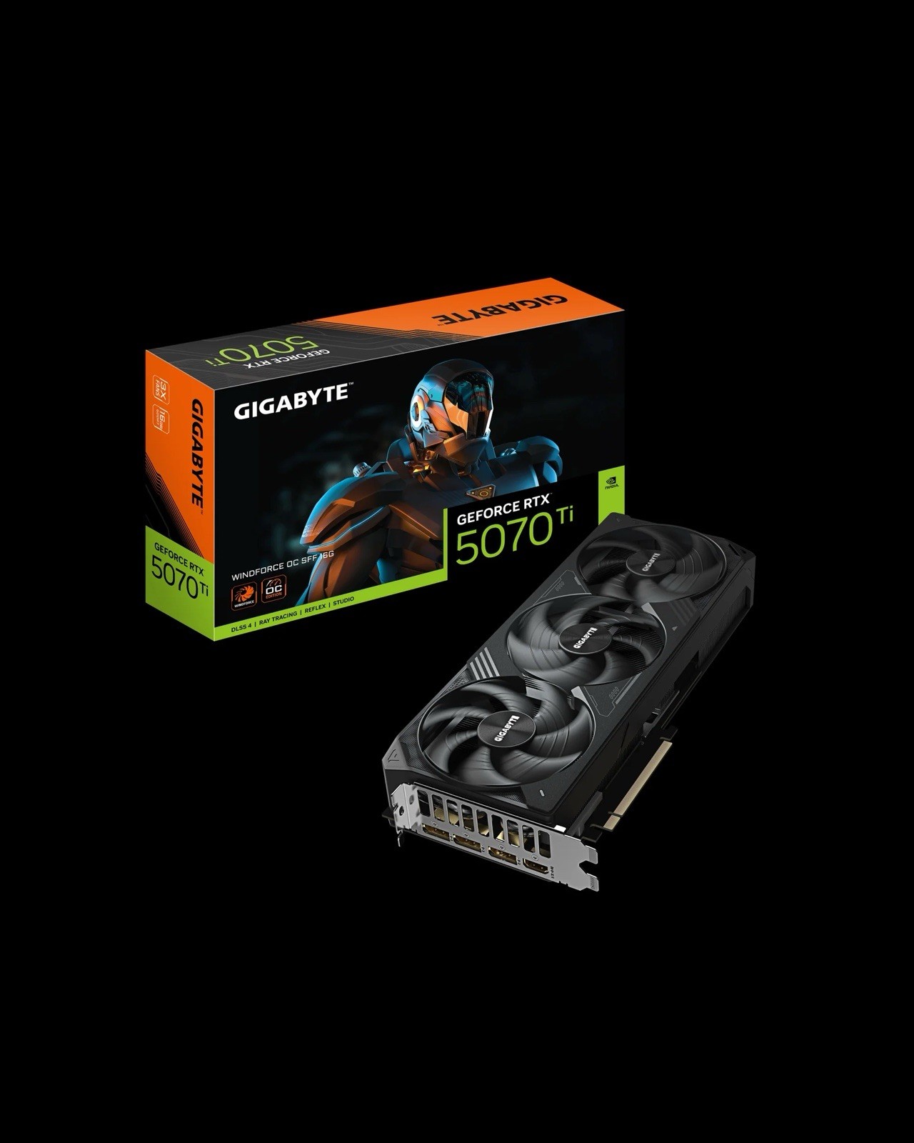 GIGABYTE NVIDIA GeForce RTX 5070 Ti WINDFORCE OC SFF 16GB GDDR7