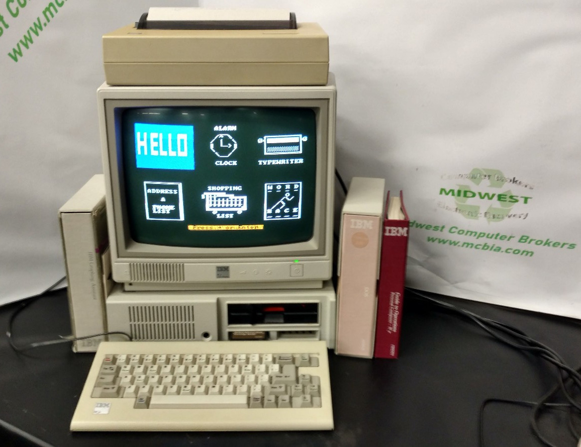 IBM PCjr Personal Computer w/ Monitor, Keyboard and more - Tested Working