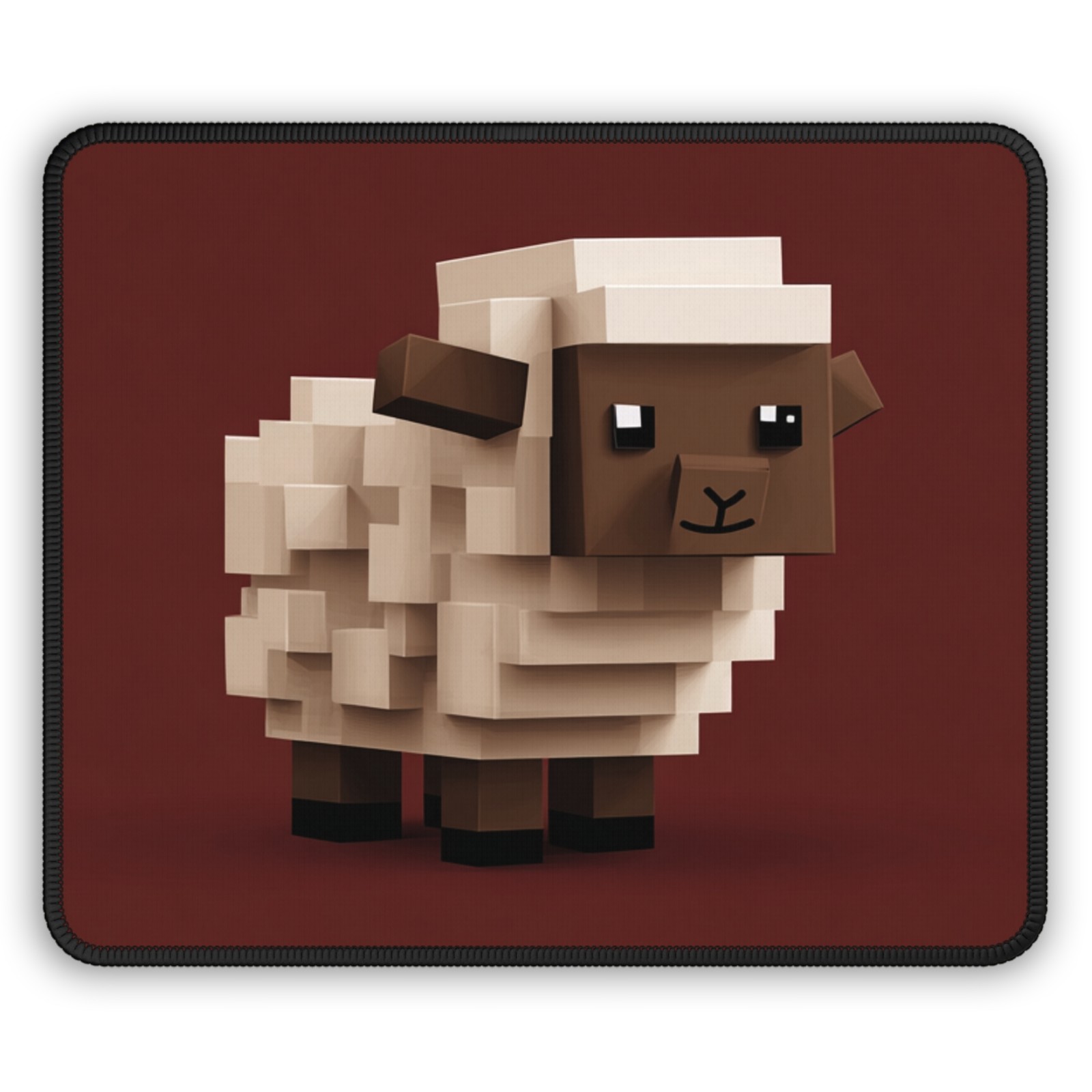 Voxel Sheep Gaming Mouse Pad | Cute Pixel Animal Desk Mat