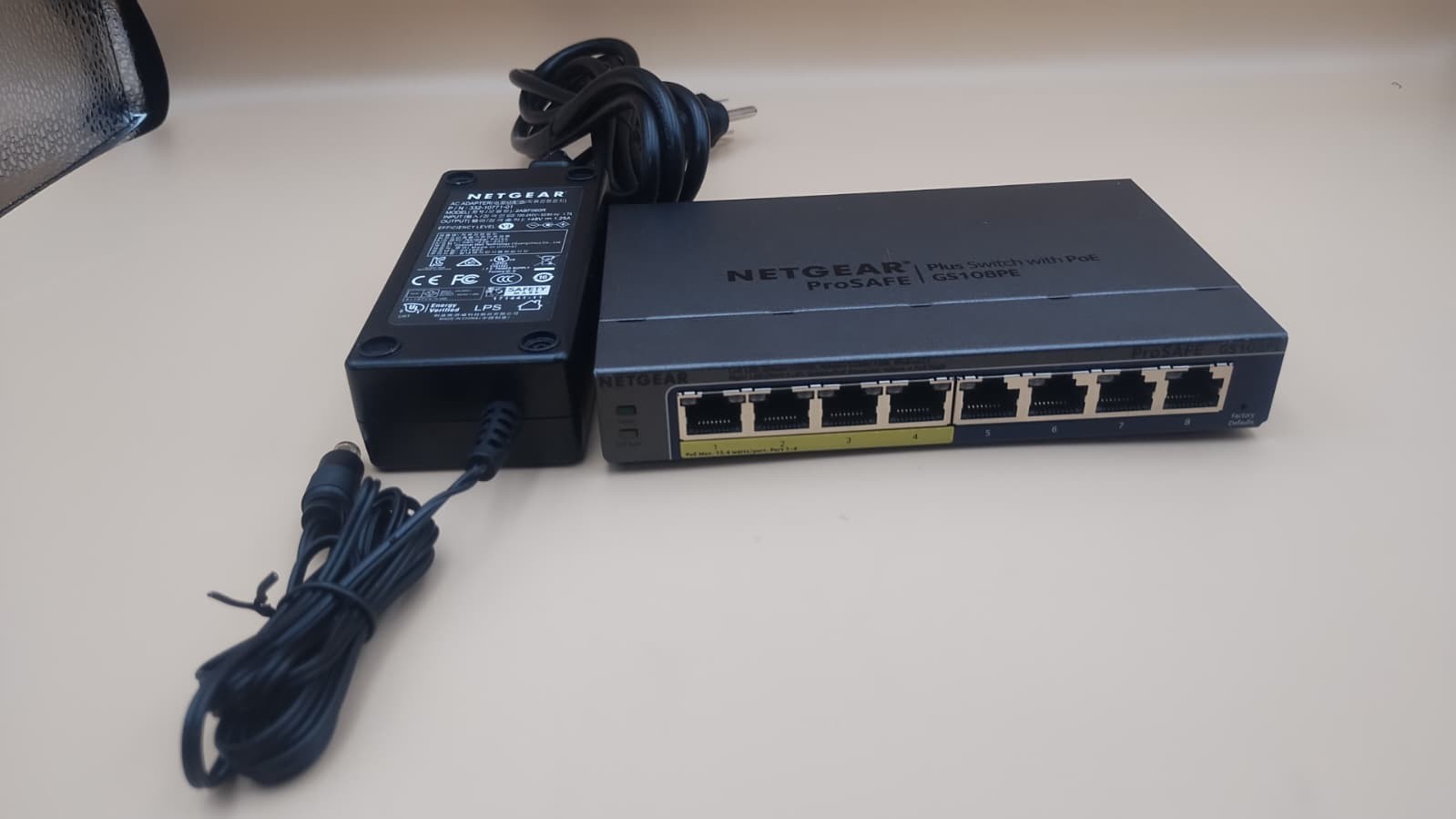 NETGEAR GS108PE v3 8-Port Gigabit Smart Managed Plus PoE Switch 4-Port PoE 53W