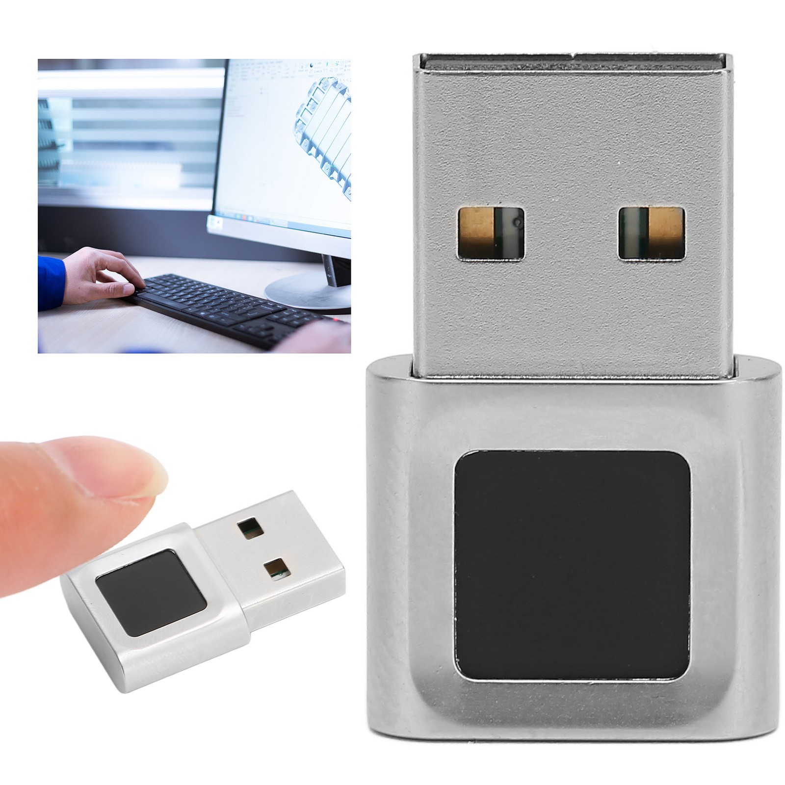 Portable USB Fingerprint Scanner Fast Matching for 10 11 System