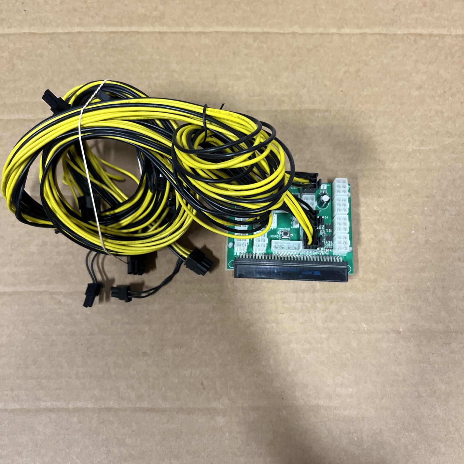 16-Port PSU Breakout Board X-Adapter V11 Chain Sync For HP Dell PSUs + 5 Cables