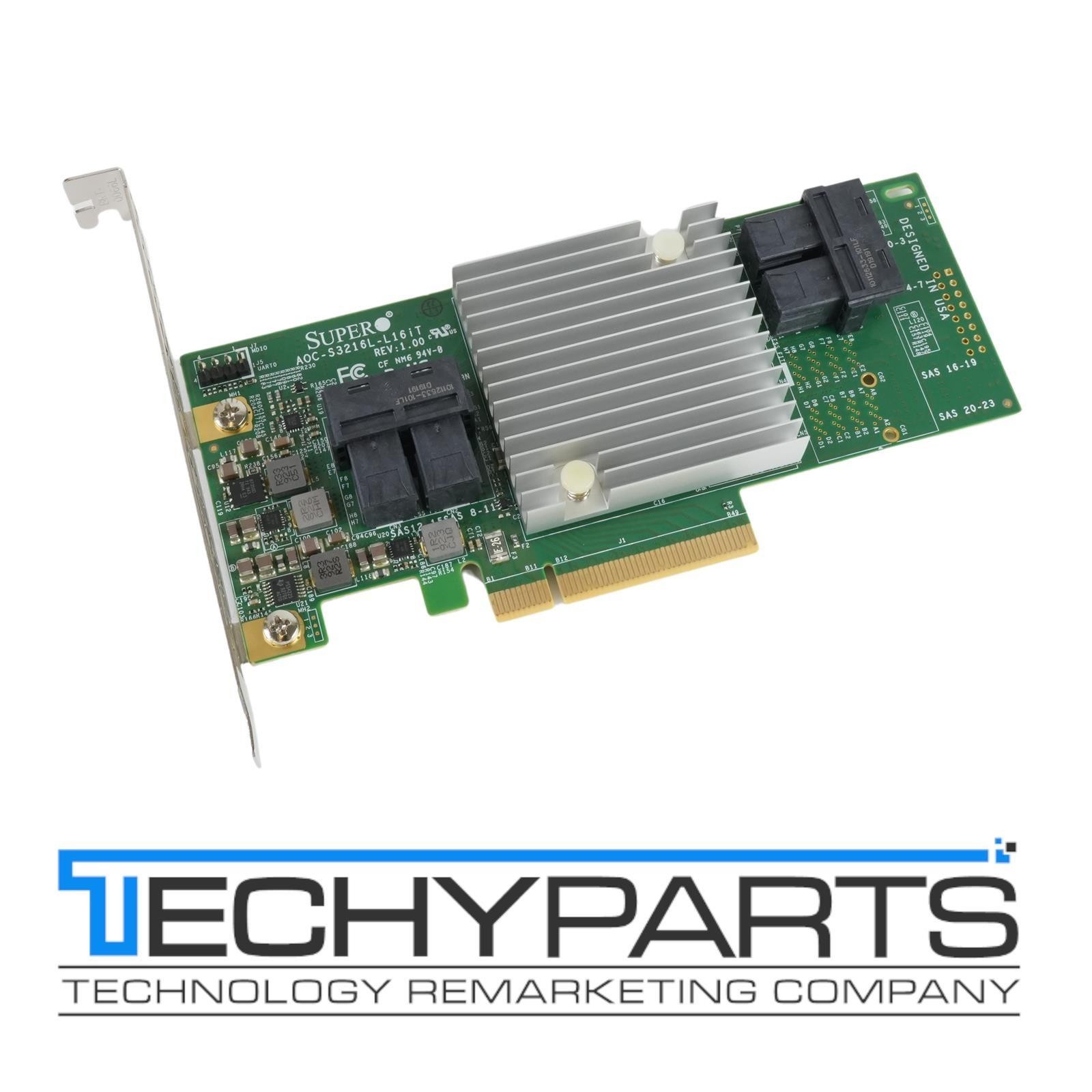 Supermicro AOC-S3216L-L16iT SAS3 12Gbps 16-Port Internal PCIe 3.0 HBA Controller