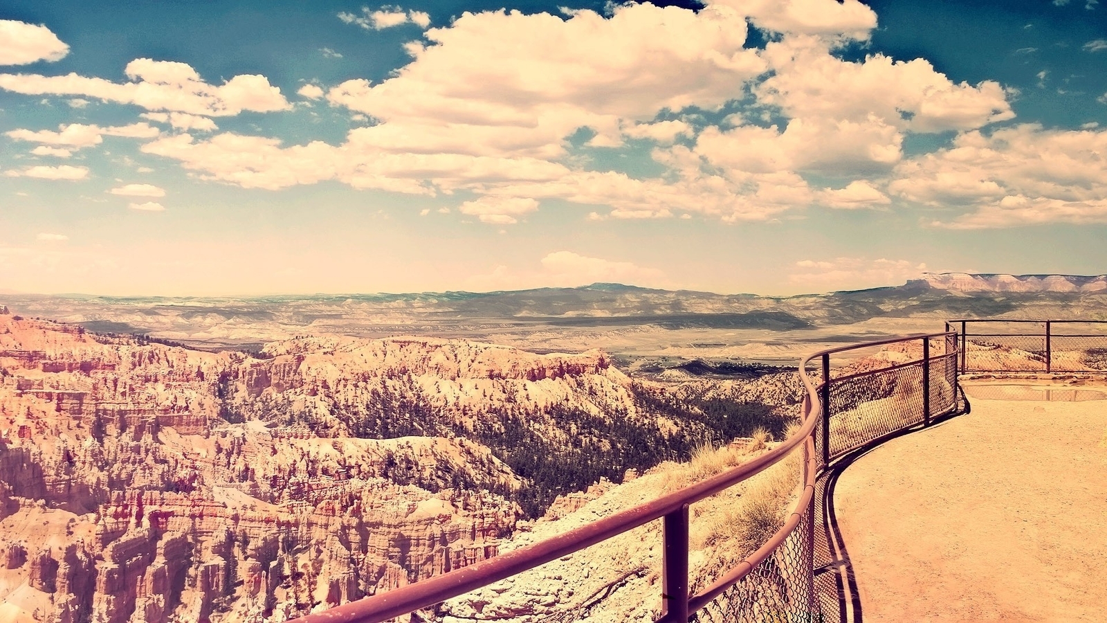 Landscape nature canyon sky Custom Gaming Mat Desk