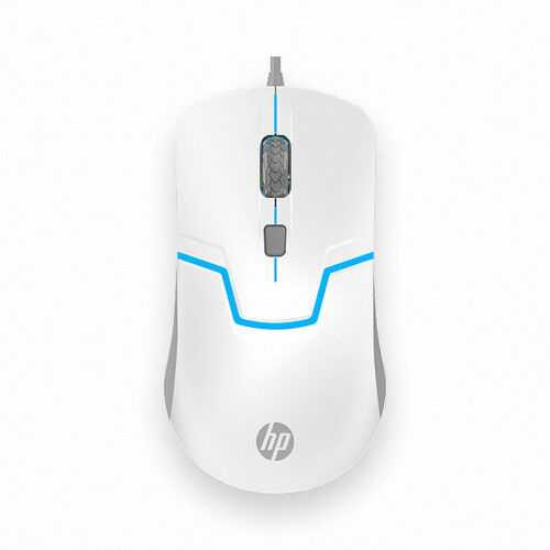 [HP] M100 Gaming Optical Mouse, 1600DPI, 3button, USB, Wired, LED Light, White