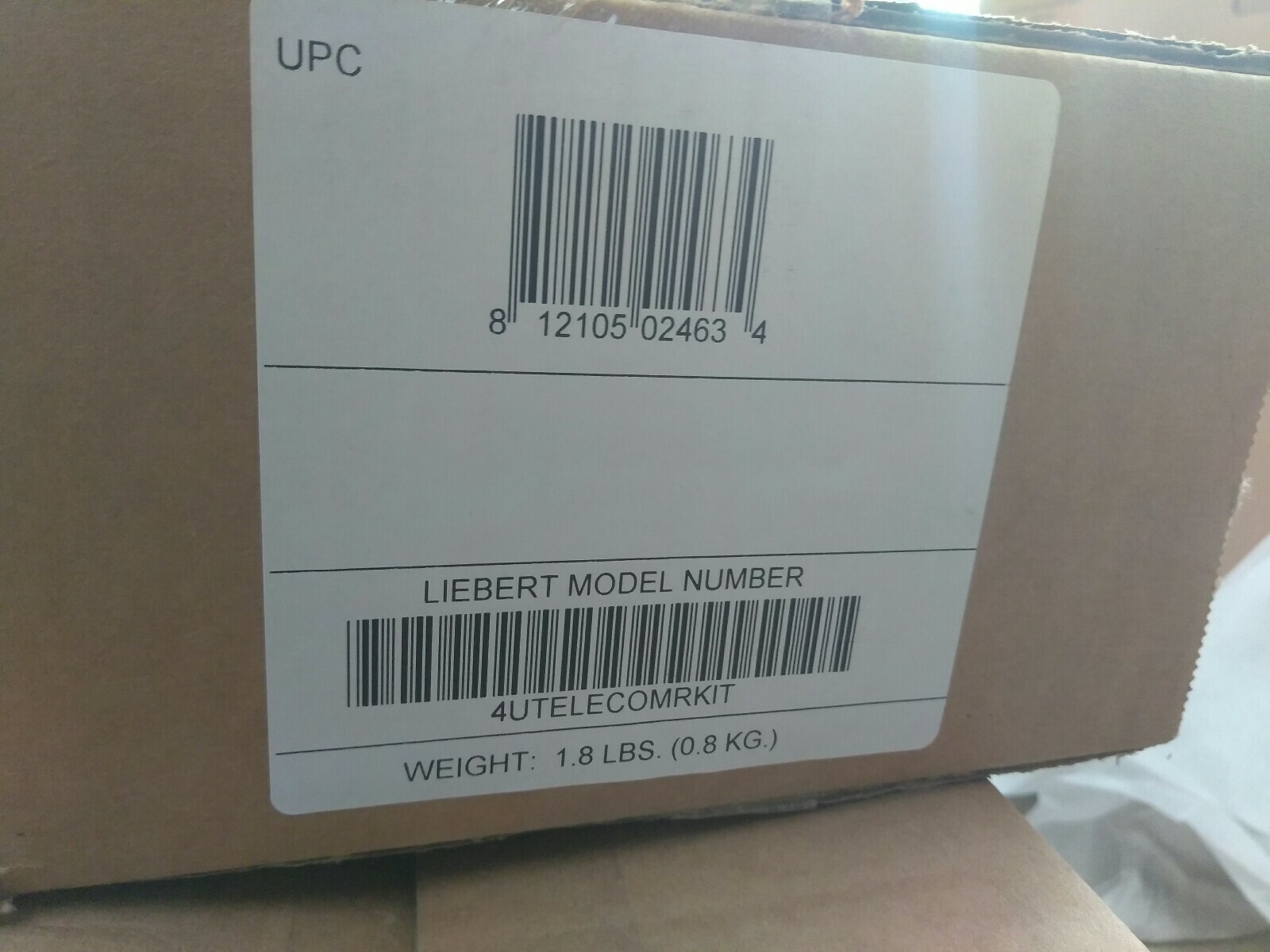 NEW Liebert 4UTELECOMRKIT 4u Center Mount Brackets
