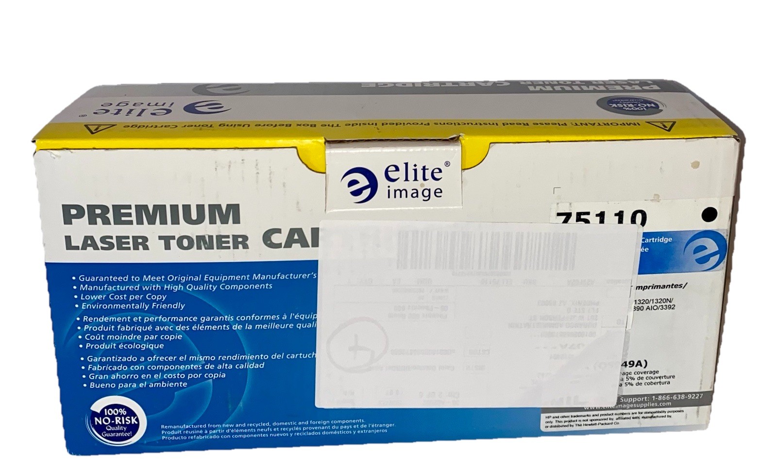 Elite Image Premium Laser Toner Cartridge 75110 ,BLACK (SEALED)