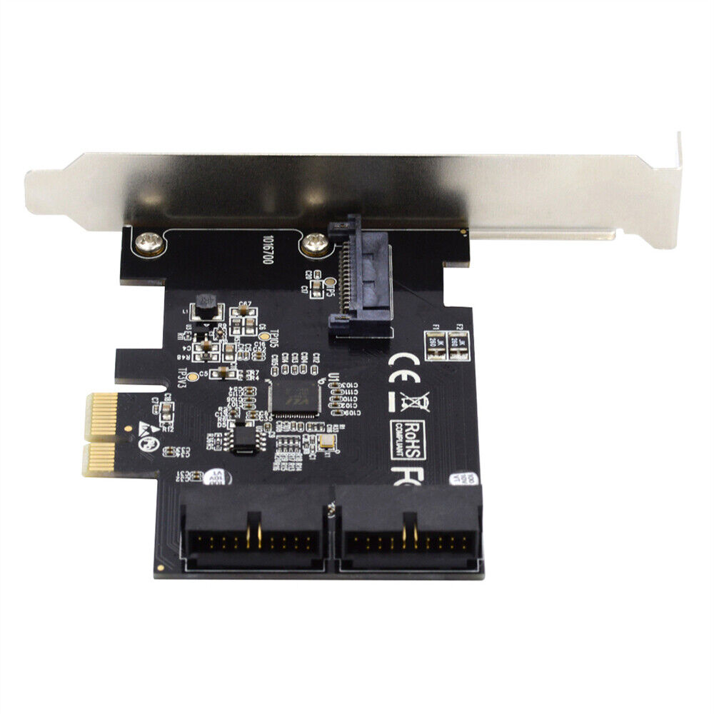 CY 5Gbps USB 3.0 19Pin Front Panel Header to PCI-E 1X Express Card VL805 Adapter