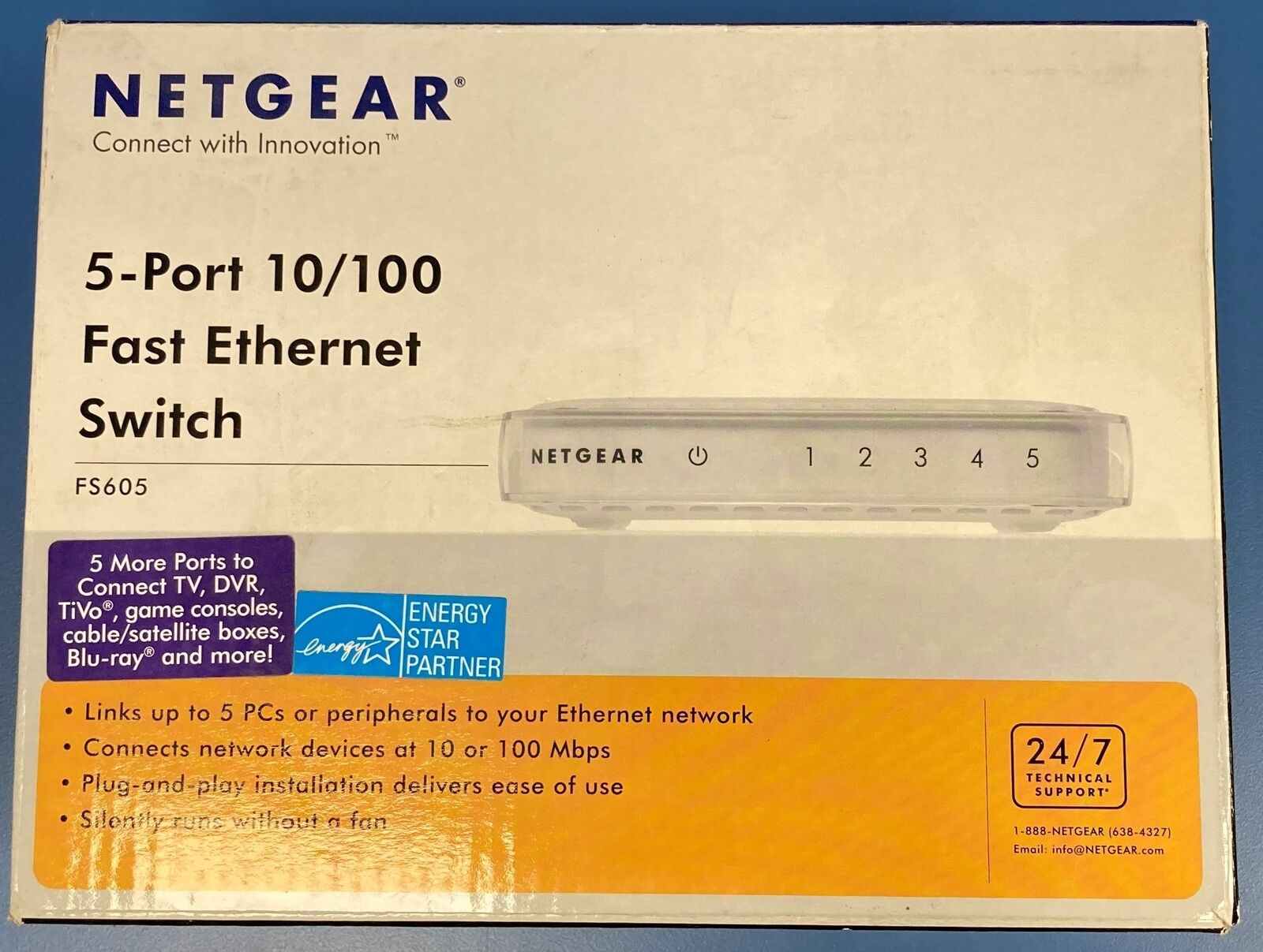 NETGEAR 5-PORT 10/100 FAST ETHERNET SWITCH 