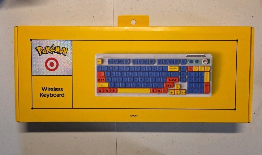 Target x Pokemon Wireless Backlit Keyboard Limited Edition 30th Anniversary 