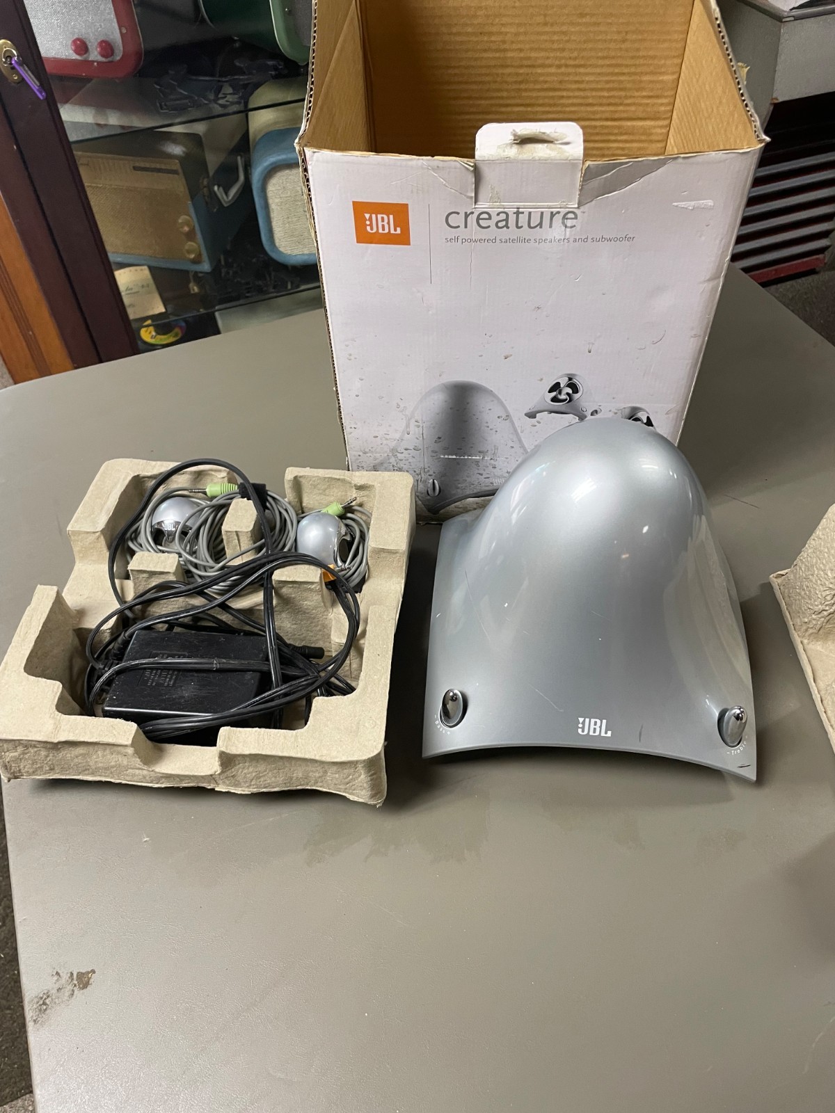 JBL Creature Silver Powered Speaker & Subwoofer System