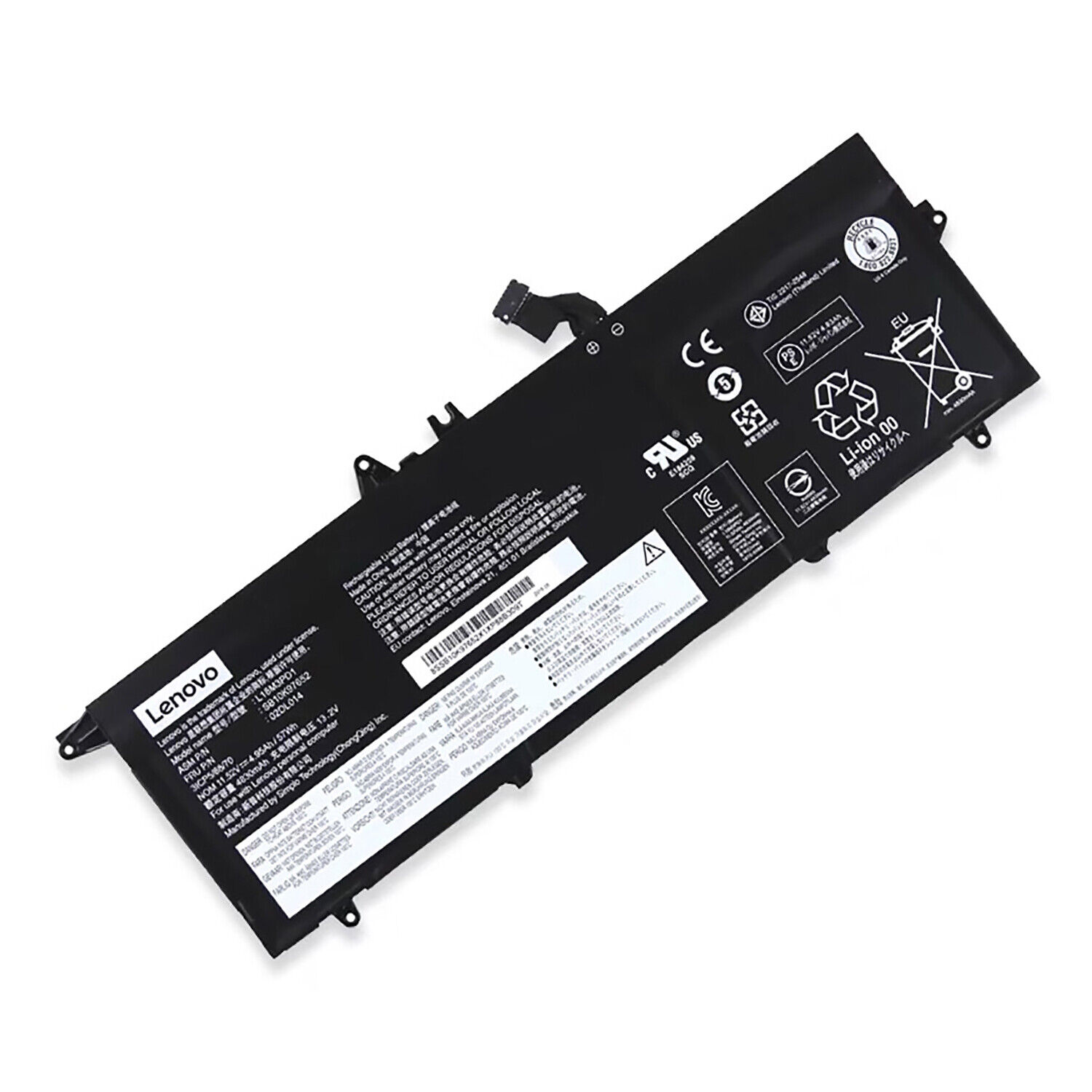 Genuine L18M3PD1 L18C3PD1 L18L3PD1 Battery for Lenovo ThinkPad T14S T490S T495S 