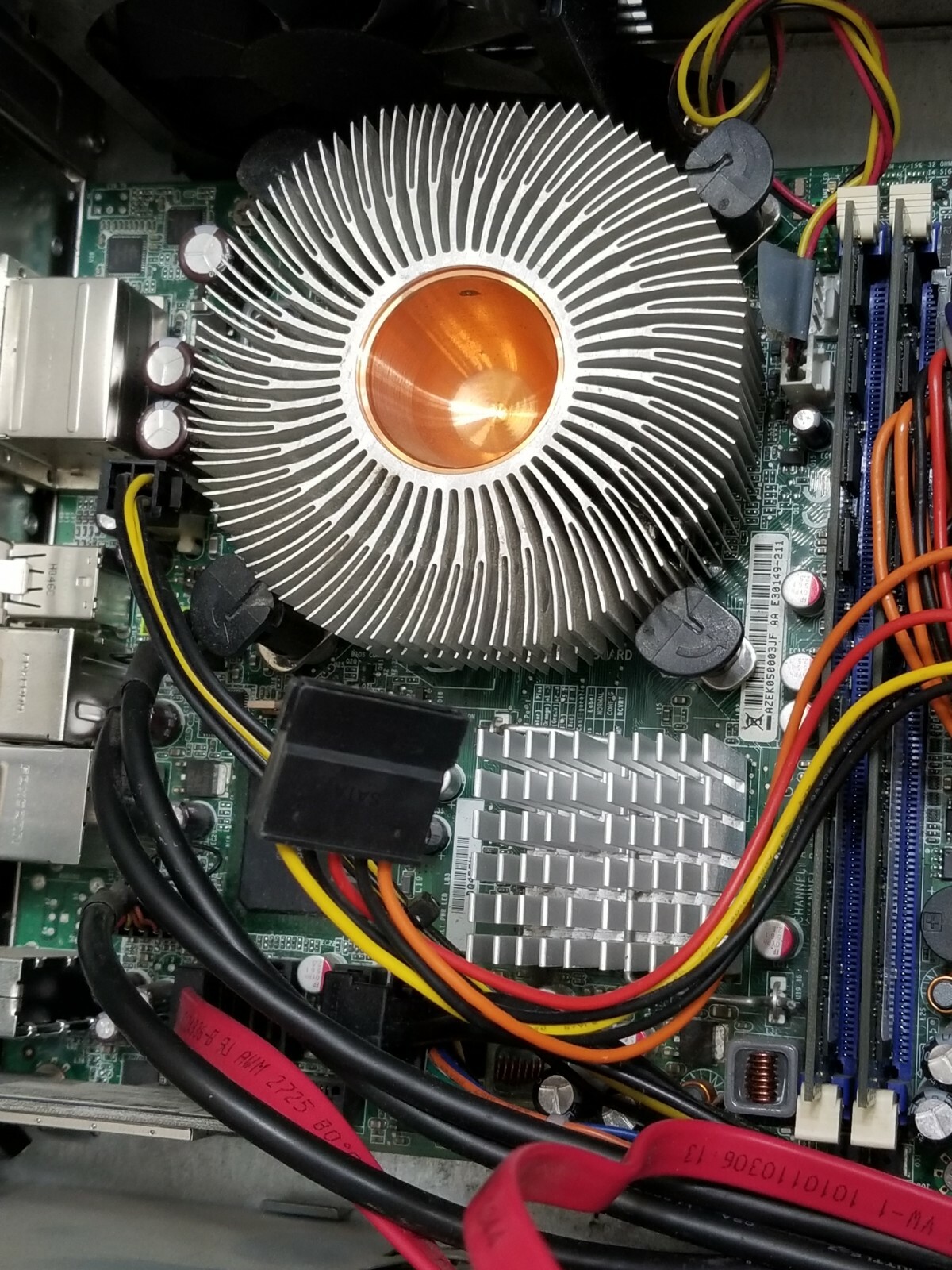 Intel DQ45EK combo with Pentium E5300, Micron DDR2 2x2GB, I/O plate included