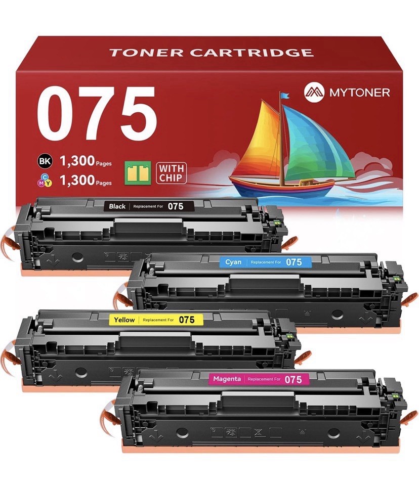 075 Toner Cartridge Compatible Replacement for Canon 075 075H Toner Cartridge