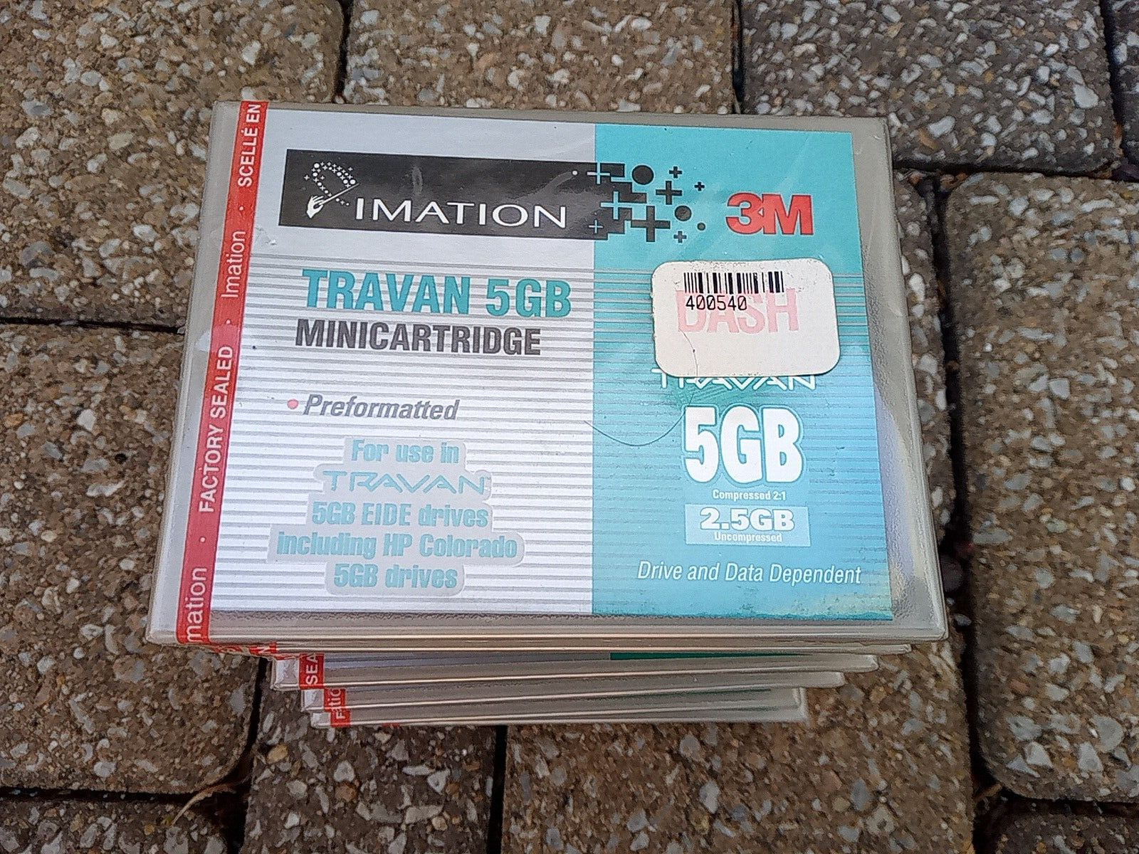 6pcs Imation 5GB Travan Data Cartridges Preformatted equiv to Colorado C4429D HP