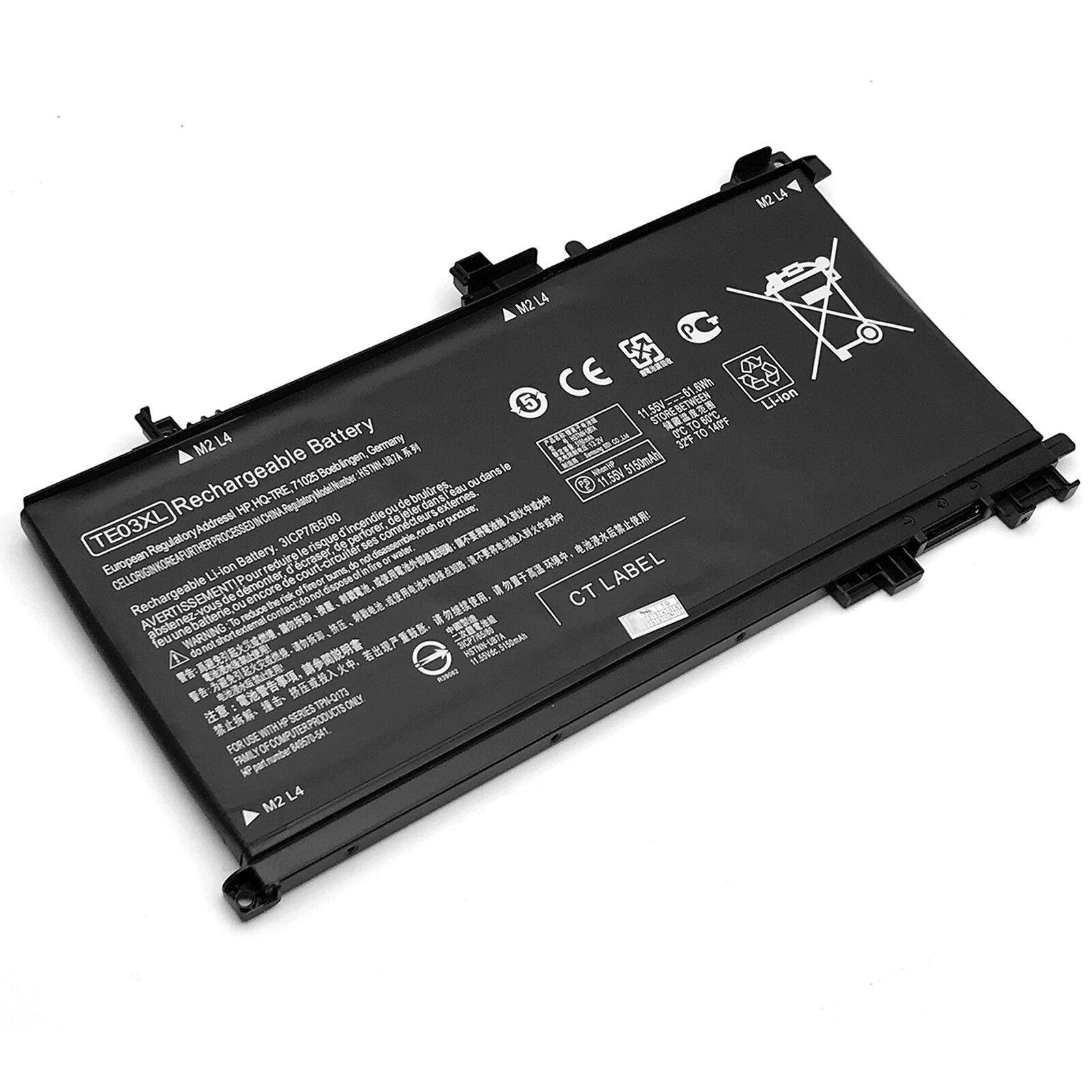 Battery For HP OMEN 15-AX002NG TE03XL HSTNN-UB7A 849910-850 849570-541 61.6Wh