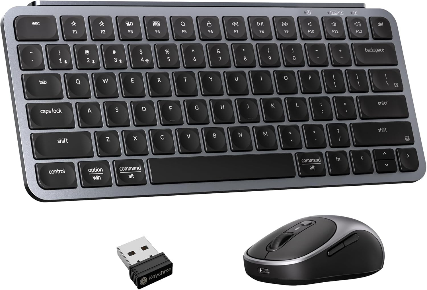 B1 Pro 75% Wireless Keyboard & BM24 Mouse Combo, Scissor Switch Ultra-Slim Keybo