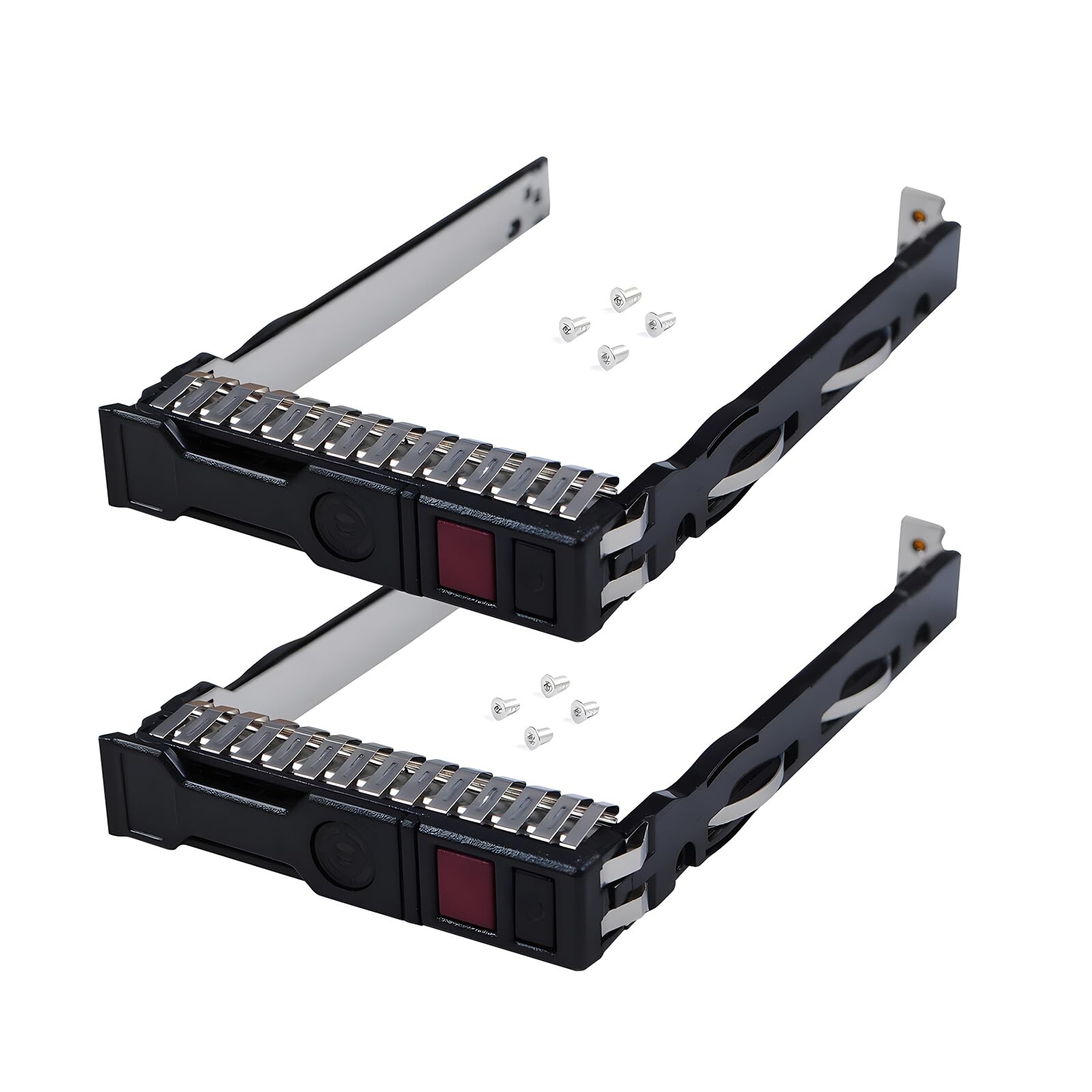 2-Pack Hard Drive Bracket 2.5" NVMe SSD Caddy 727695-001 Hard Drive Tray Cadd...